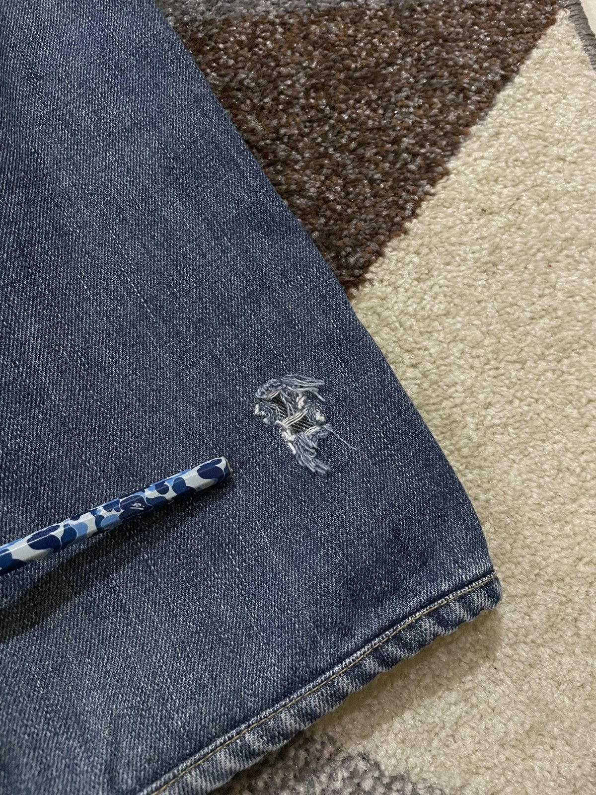 Bape OG Bape NYC Logo Embroidered Denim Jeans Size US 31 - 12 Thumbnail