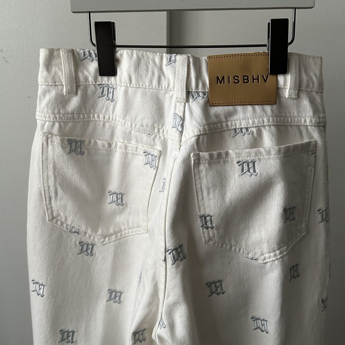 MISBHV White Jean Monogram