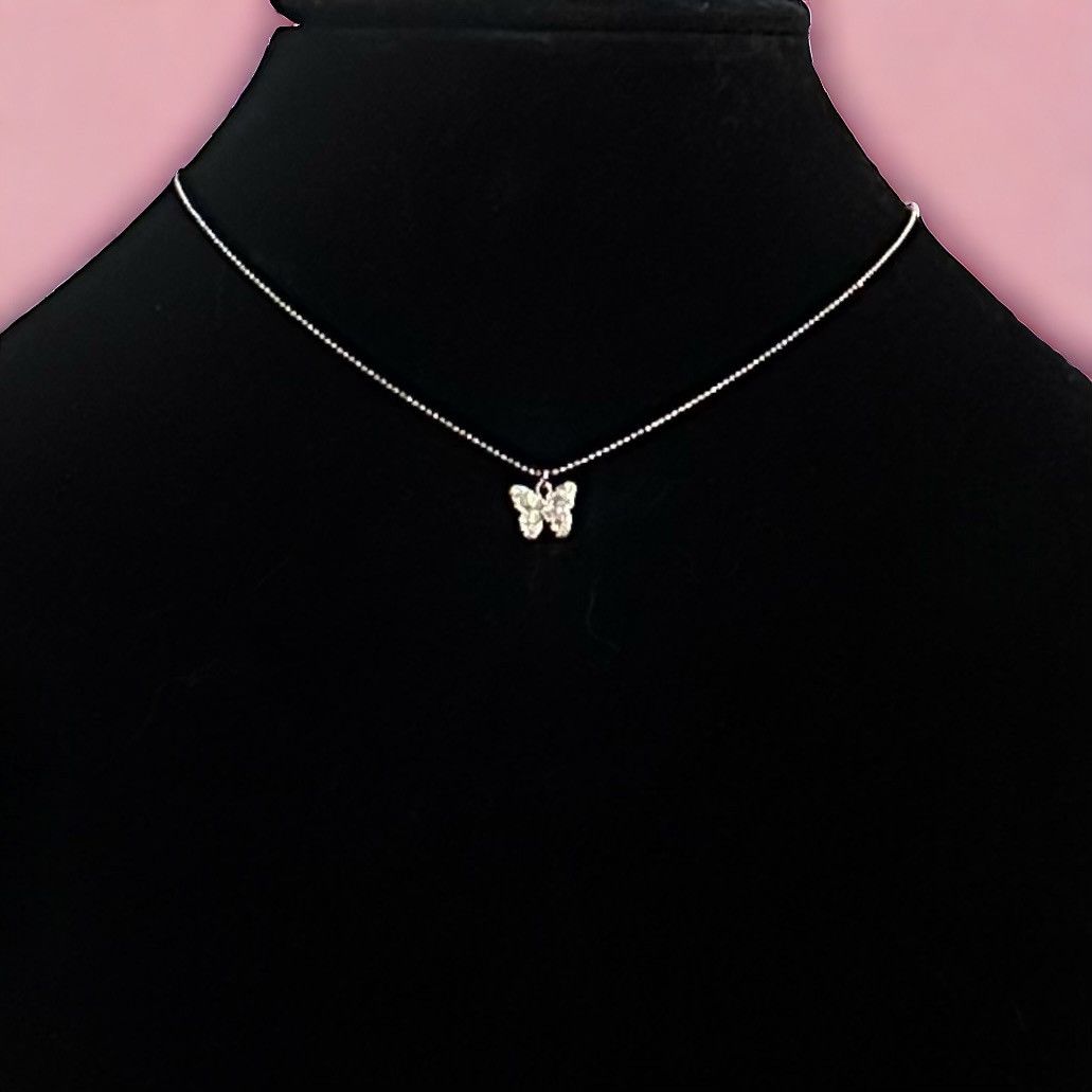 Other Lia Sophia Little Bit paved butterfly pendant necklace Size ONE SIZE - 1 Thumbnail