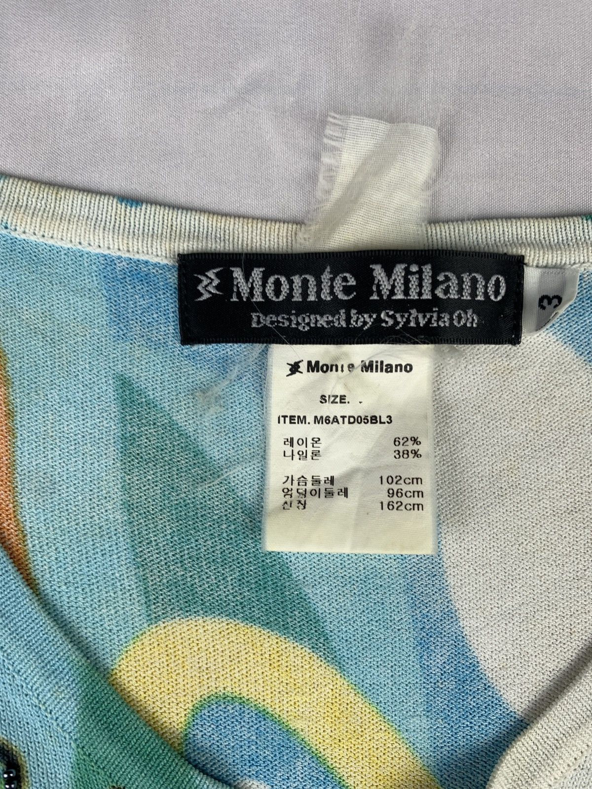Japanese Brand y2k Monte Milano Ethnic Art Graphic Sequin Beady Mesh Top Size L / US 10 / IT 46 - 10 Thumbnail