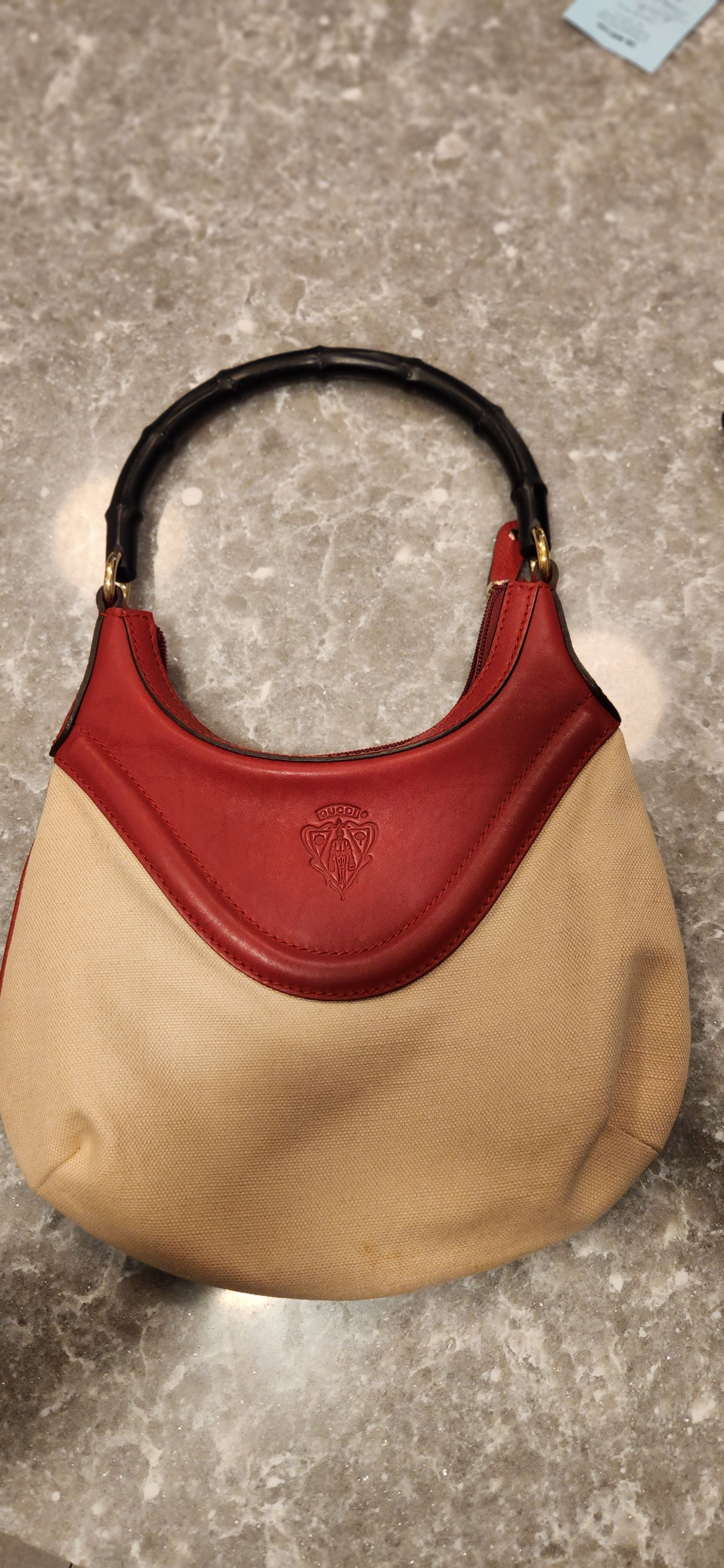 Gucci Gucci hysteria crest hobo with bamboo style handle. Size ONE SIZE - 1 Thumbnail