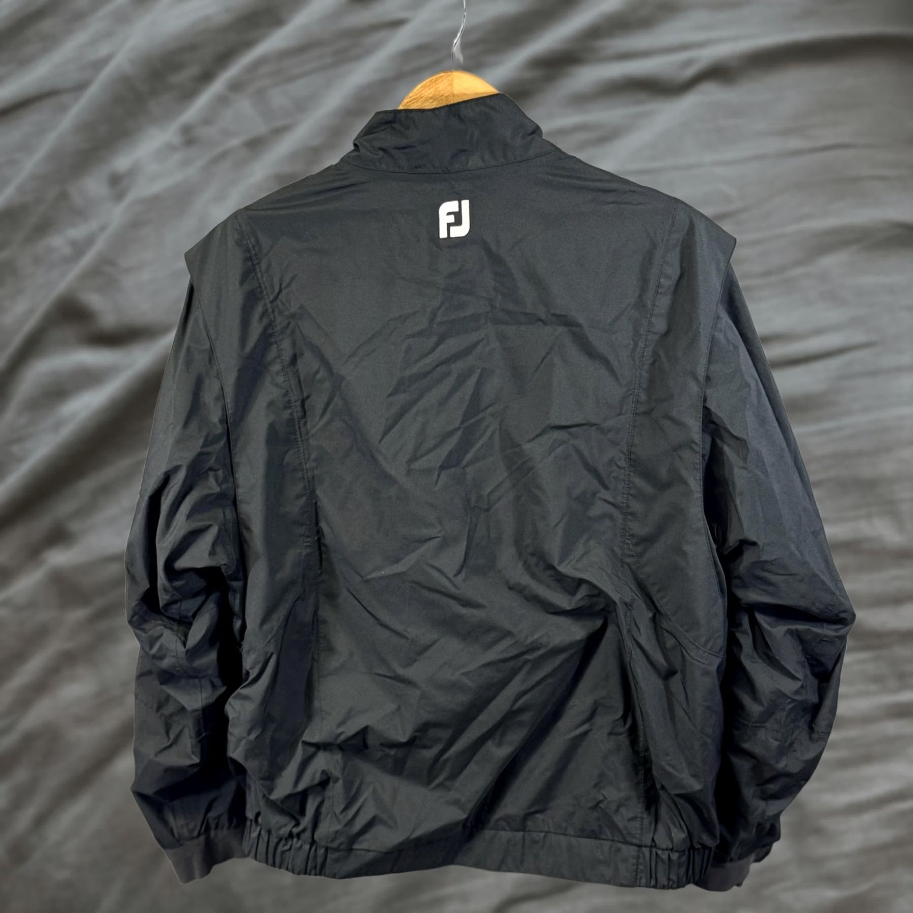 Footjoy FootJoy Jacket Mens L Black DryJoys Waterproof Golf Rain Full Zip Storm Flap Windbreaker/Activewear Mens Size US L / EU 52-54 / 3 - 1 Thumbnail