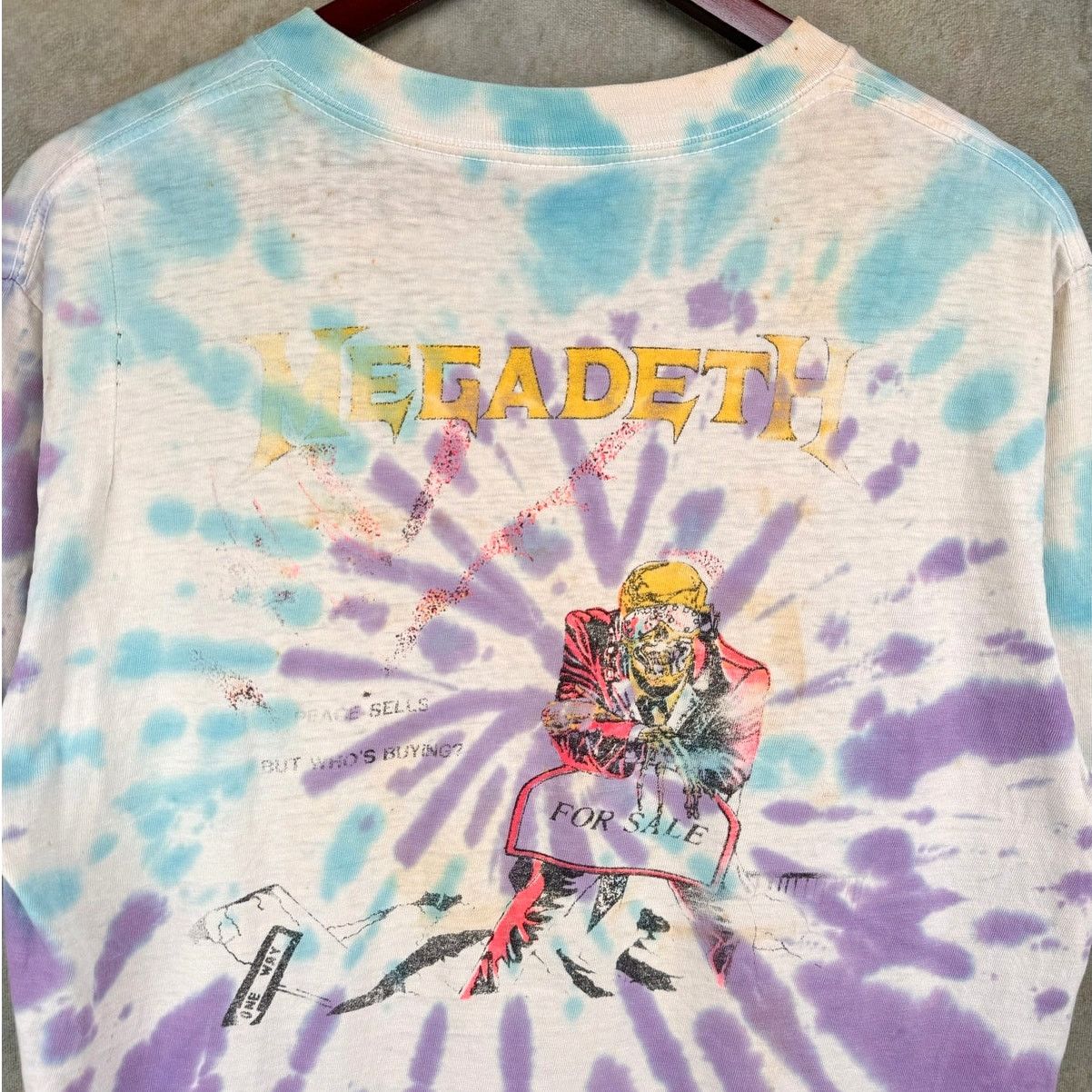 Vintage VINTAGE MEGADETH PEACE SELLS 1986 BAND T SHIRT SZ L Size US L / EU 52-54 / 3 - 9 Thumbnail