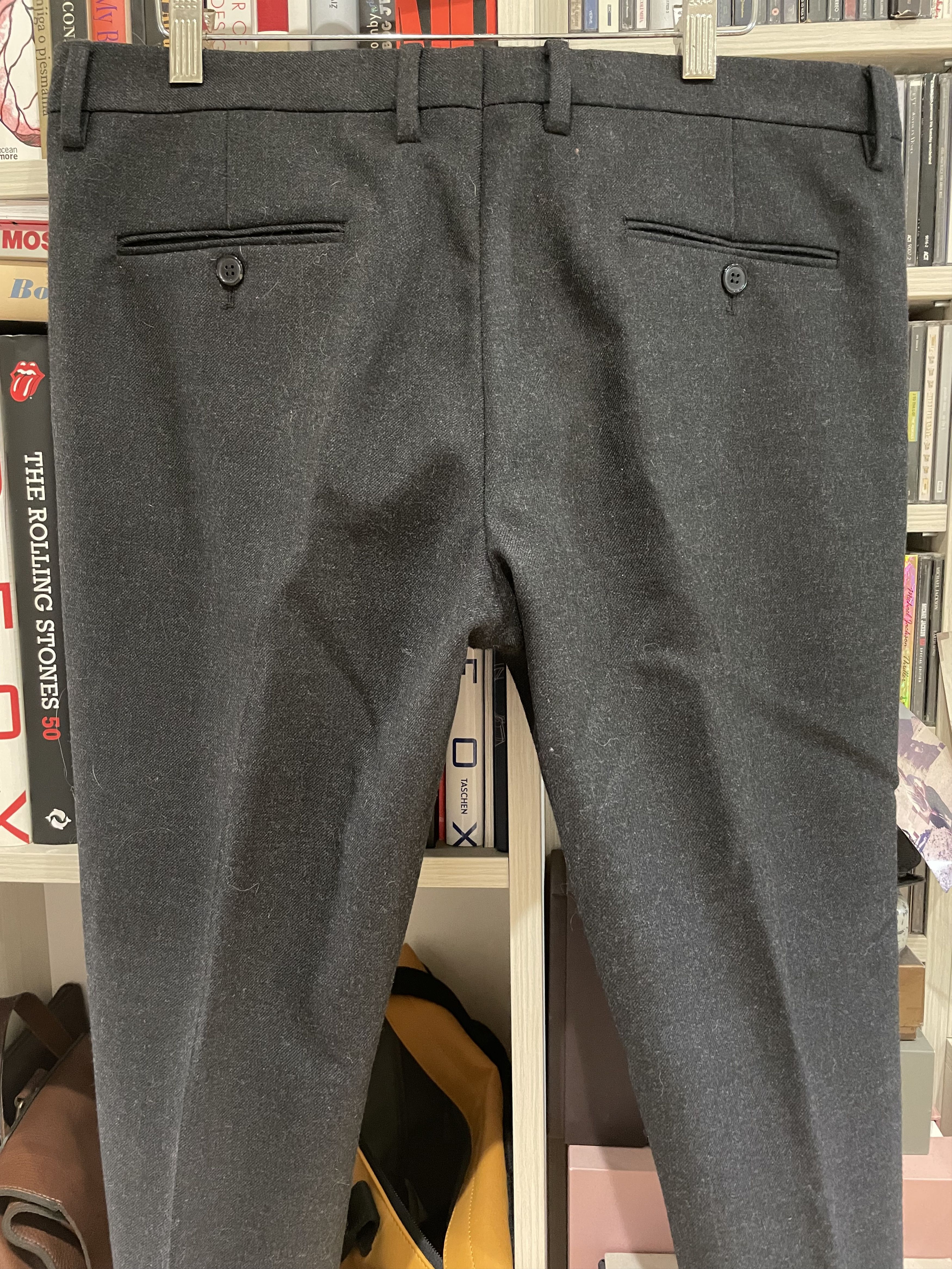 Saint Laurent Paris Saint Laurent Paris by Hedi Slimane Mens grey wool pants Size US 36 / EU 52 - 4 Thumbnail