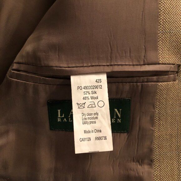 Ralph Lauren Ralph Lauren men's sport coat jacket blazer size: 42S Size 42S - 5 Thumbnail