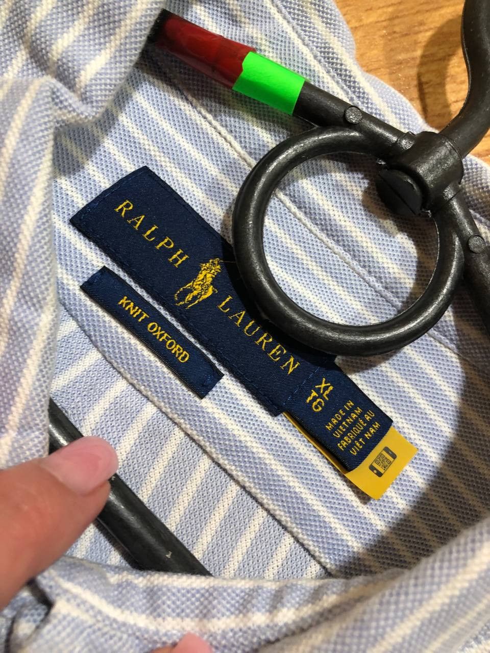 Polo Ralph Lauren Polo Ralph Lauren logo Striped Knit Oxford Shirt Size US XL / EU 56 / 4 - 2 Thumbnail