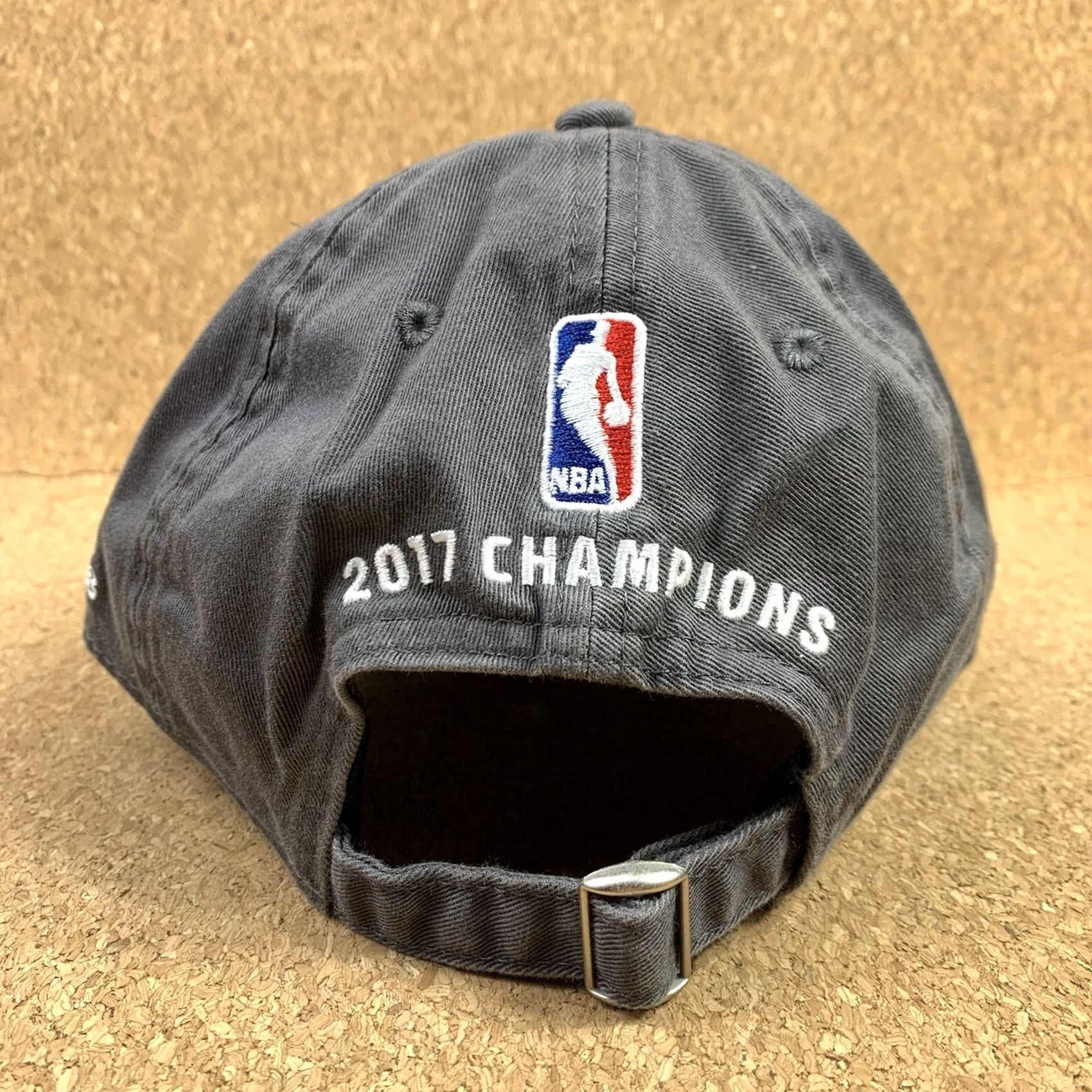 Adidas adidas Golden State Warriors Cap Men Hat 2017 NBA Finals Champions Locker Room Gray One Size Baseball Cap Mens Size ONE SIZE - 3 Thumbnail