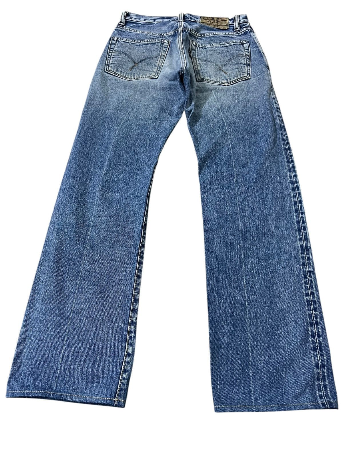 Blue Blue Japan Vintage Blue Blue Japan Patchwork Selvedge Jean Size US 29 - 3 Thumbnail