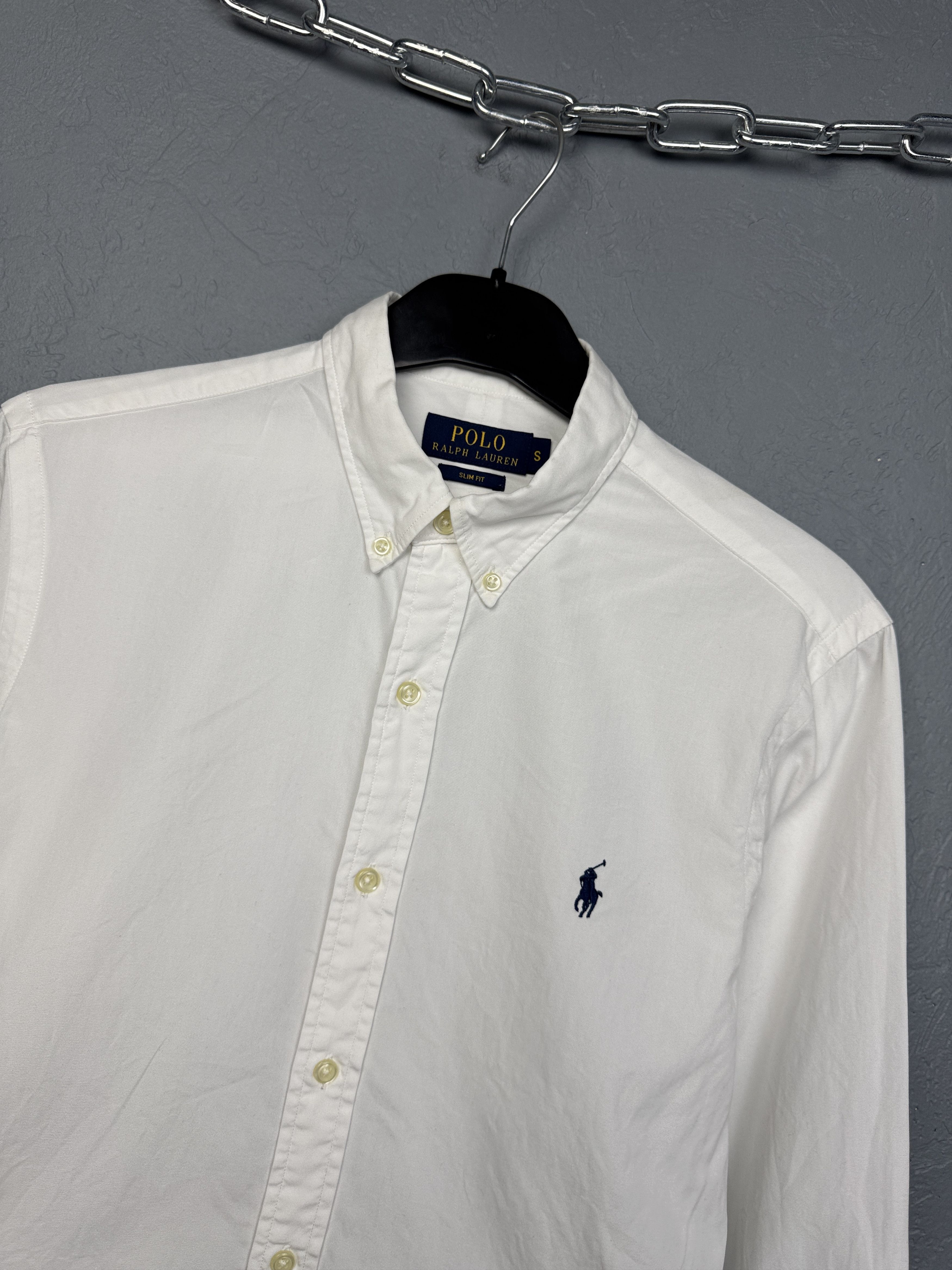 Polo Ralph Lauren Polo Ralph Lauren Mens Long Sleeve White Shirt Size US S / EU 44-46 / 1 - 2 Thumbnail