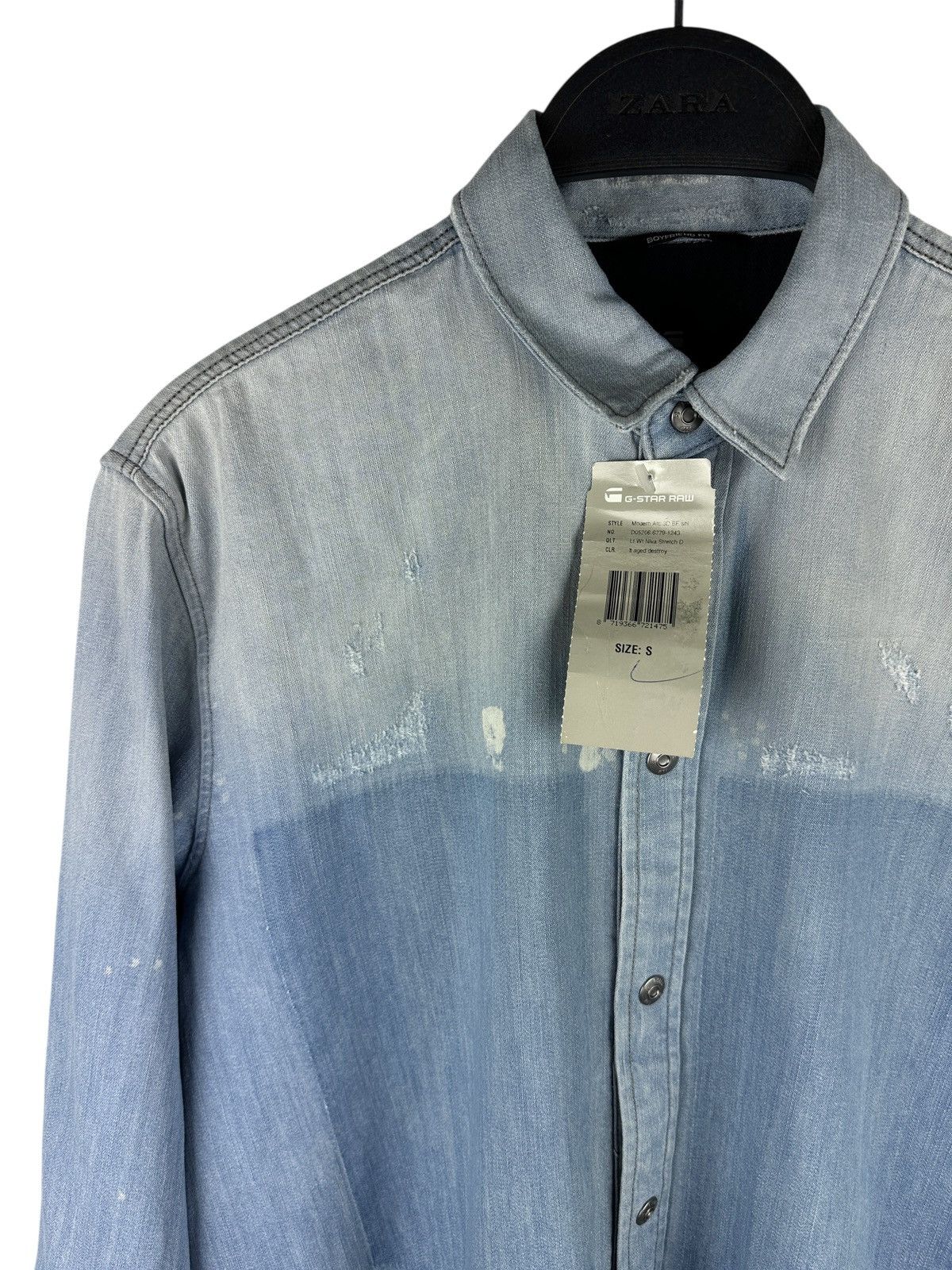 G-Star NWT🏷️ G-Star Modern ARC 3D Boyfriend Fit Shirt Long Sleeve Size S / US 4 / IT 40 - 7 Thumbnail