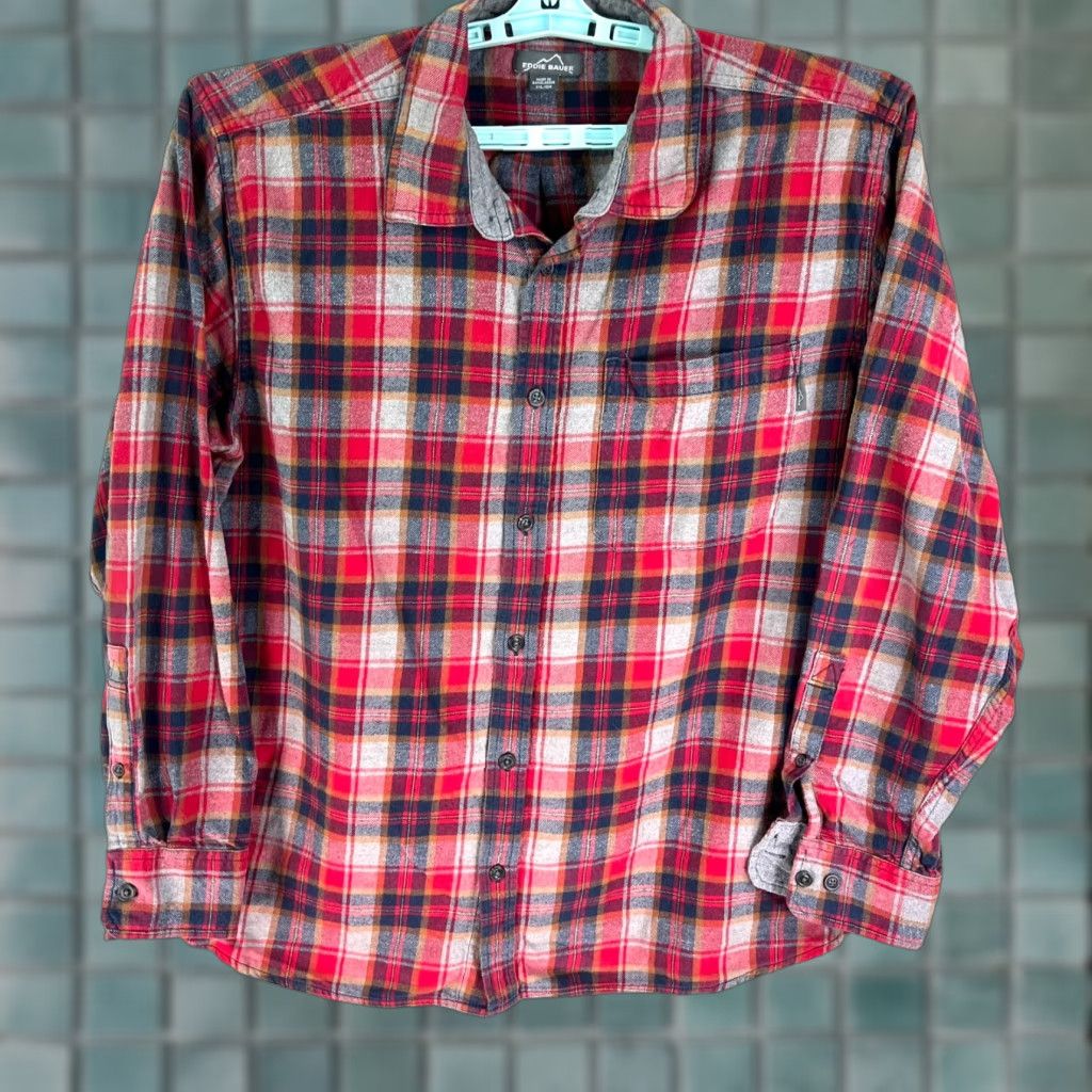 Eddie Bauer Eddie Bauer Flannel Shirt Mens 2XL Red Plaid Long Sleeve Casual Outdoor Size US XXL / EU 58 / 5 - 1 Thumbnail