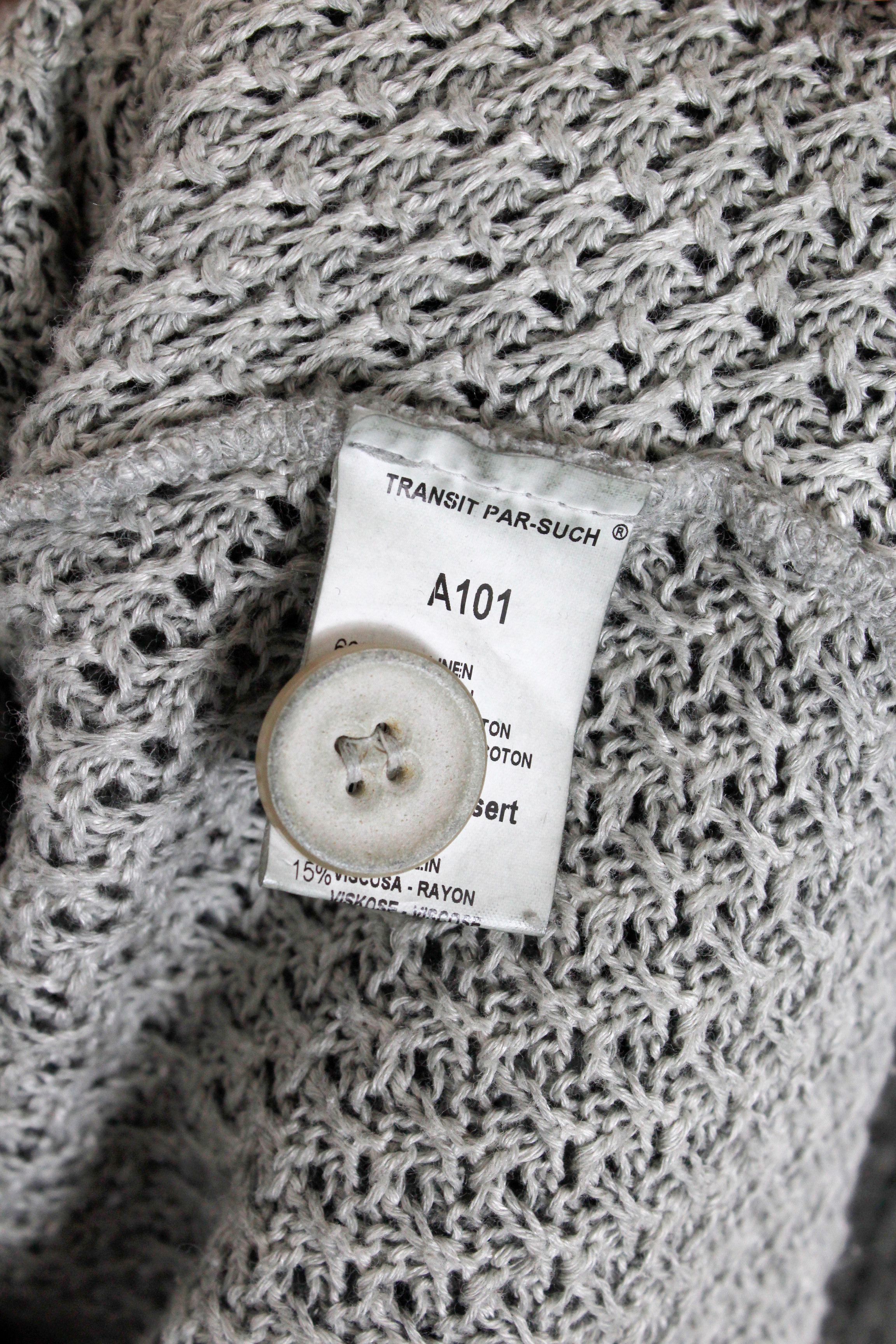 Transit Transit parSuch Avant Garde Heavy Knit Long Cardigan Sweater Size M / US 6-8 / IT 42-44 - 8 Thumbnail