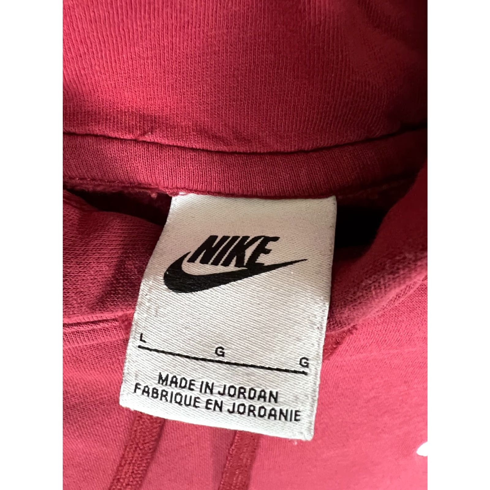 Nike VINTAGE Nike Red Pullover Hoodie Sweatshirt Size Large Y2K Embroidered Swoosh Size US L / EU 52-54 / 3 - 5 Thumbnail