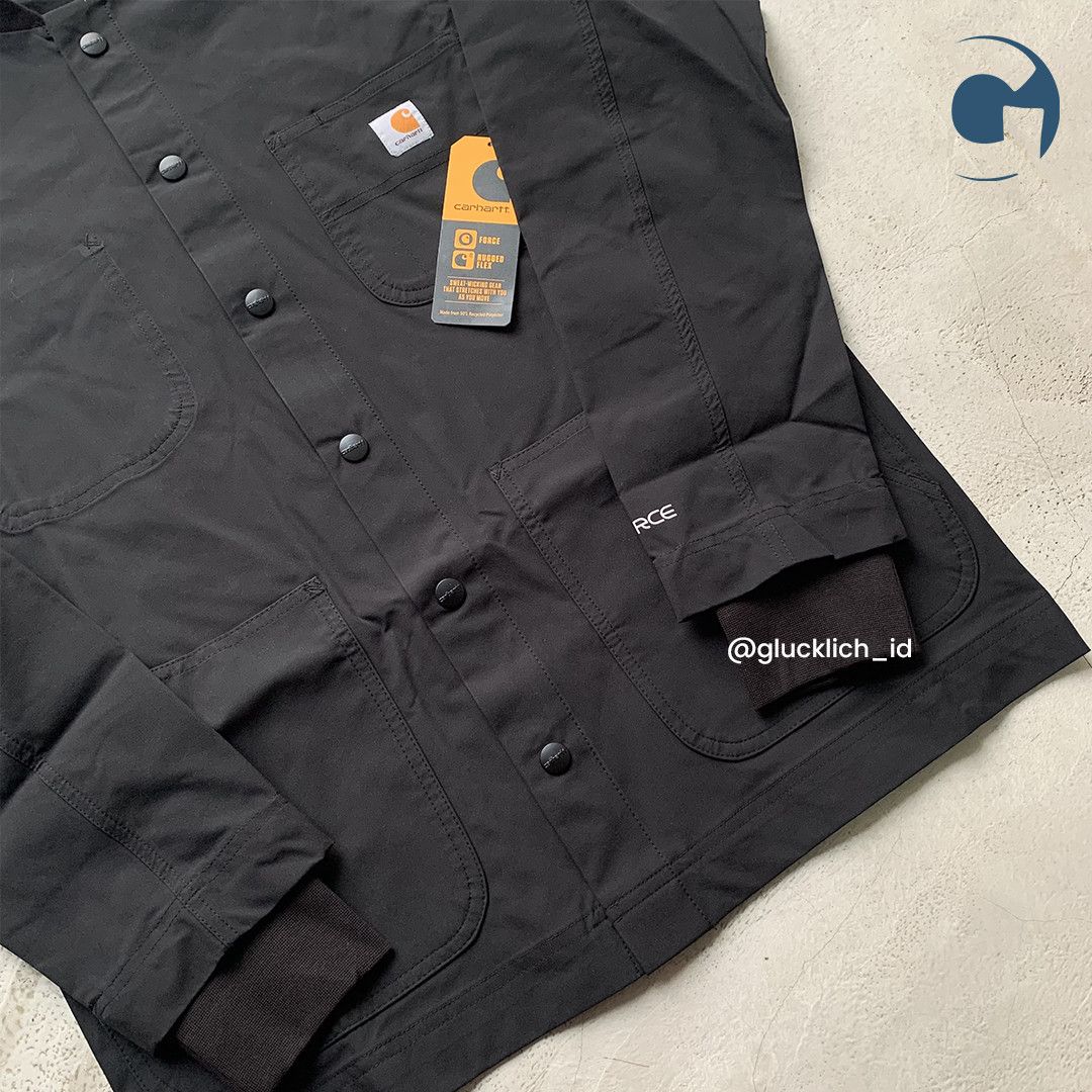 Carhartt Carhartt, Unisex Force Essentials Chore Scrub Coat Black Size US XS / EU 42 / 0 - 4 Thumbnail