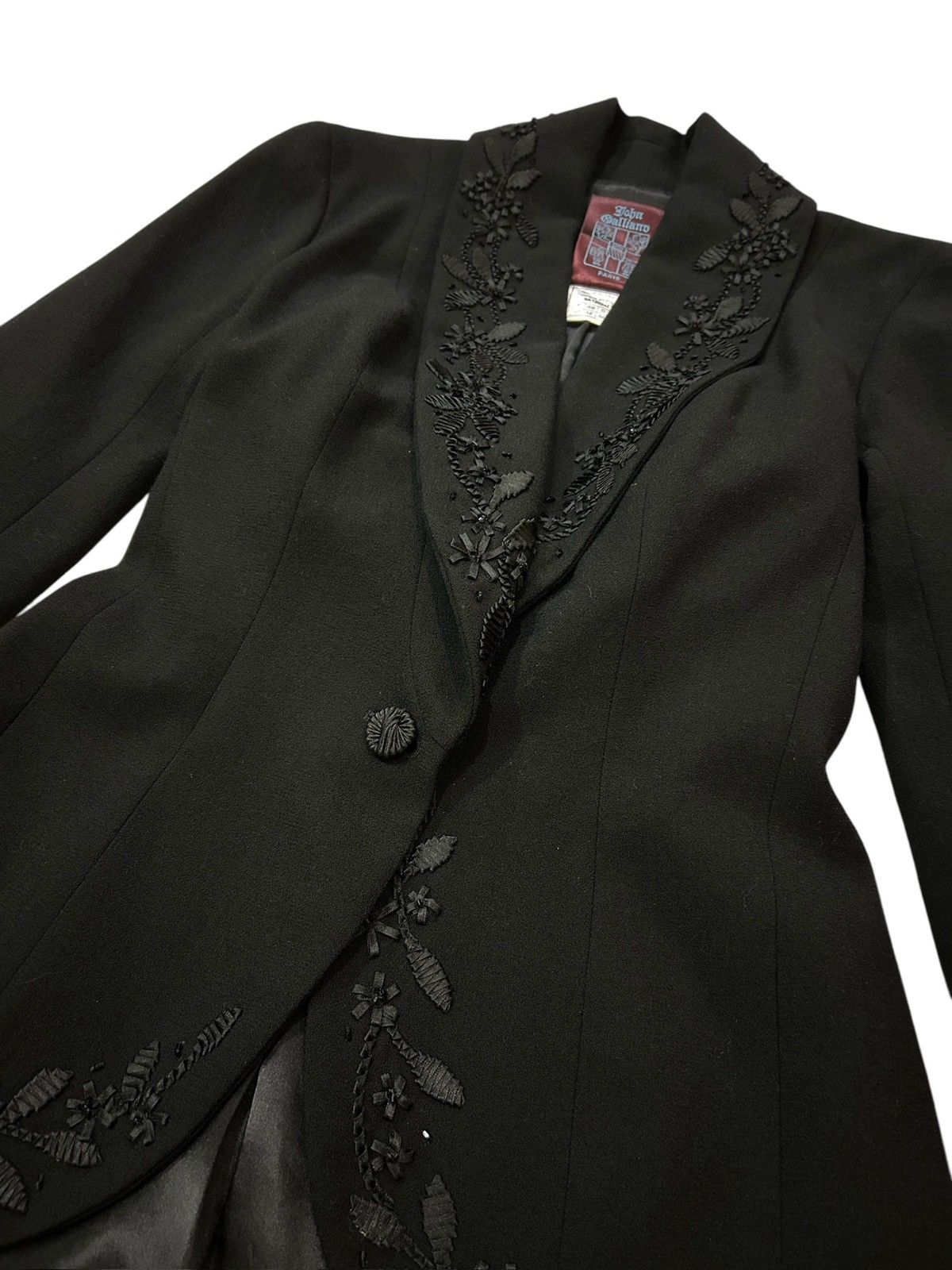 John Galliano F/W 98 Embroidered Evening Jacket Size M / US 6-8 / IT 42-44 - 4 Thumbnail