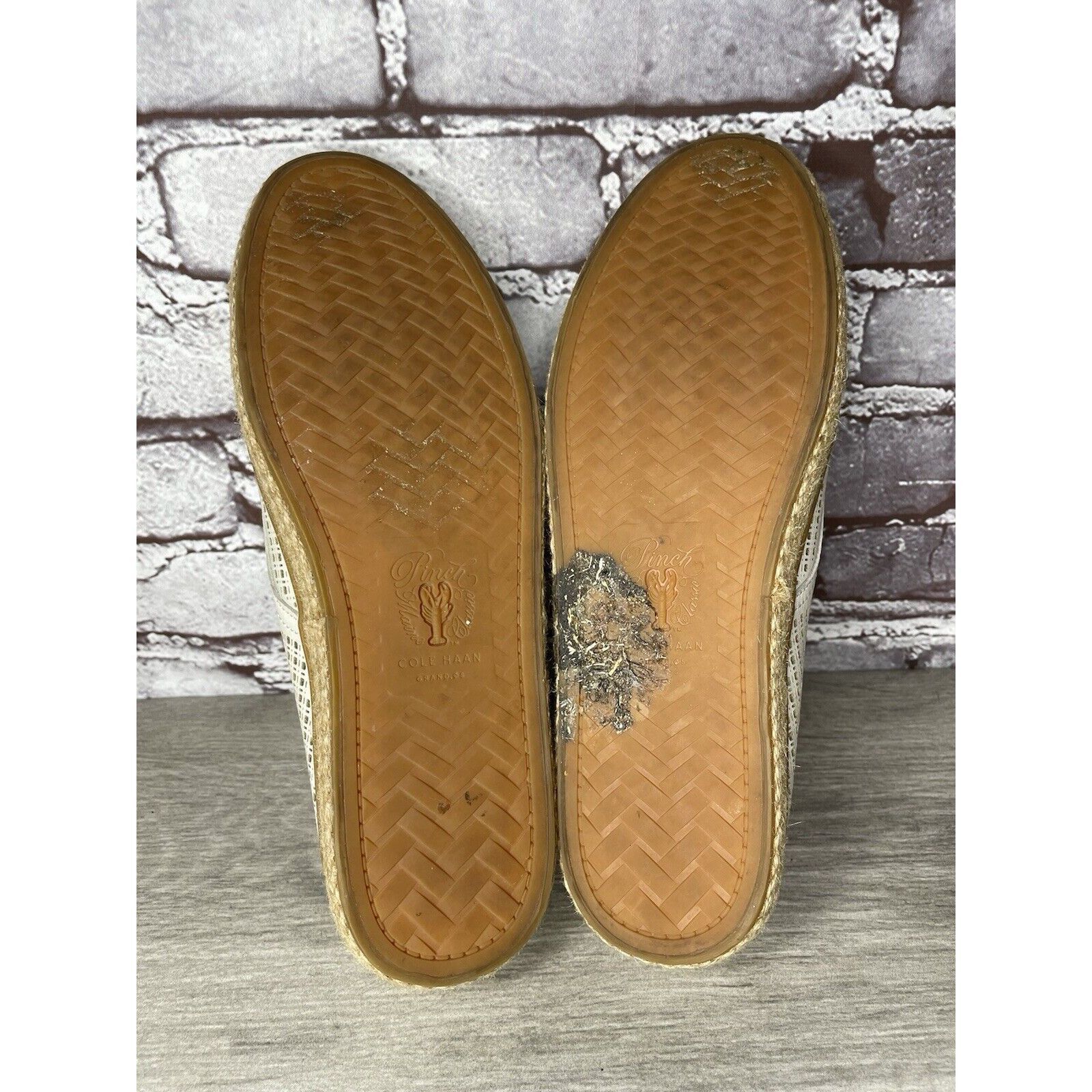 Cole Haan Cole Haan Ivory Leather Perforated Espadrilles Comfort Shoes Size US 8.5 / IT 38.5 - 10 Thumbnail