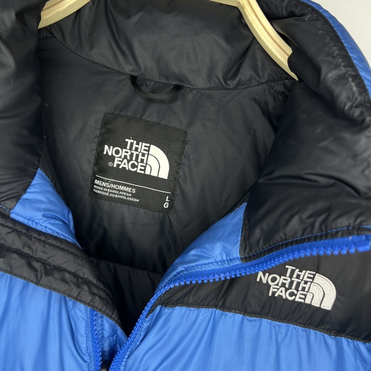 The North Face The North Face Nuptse 700 Blue Logo Puffer Down Jacket Size US L / EU 52-54 / 3 - 5 Thumbnail