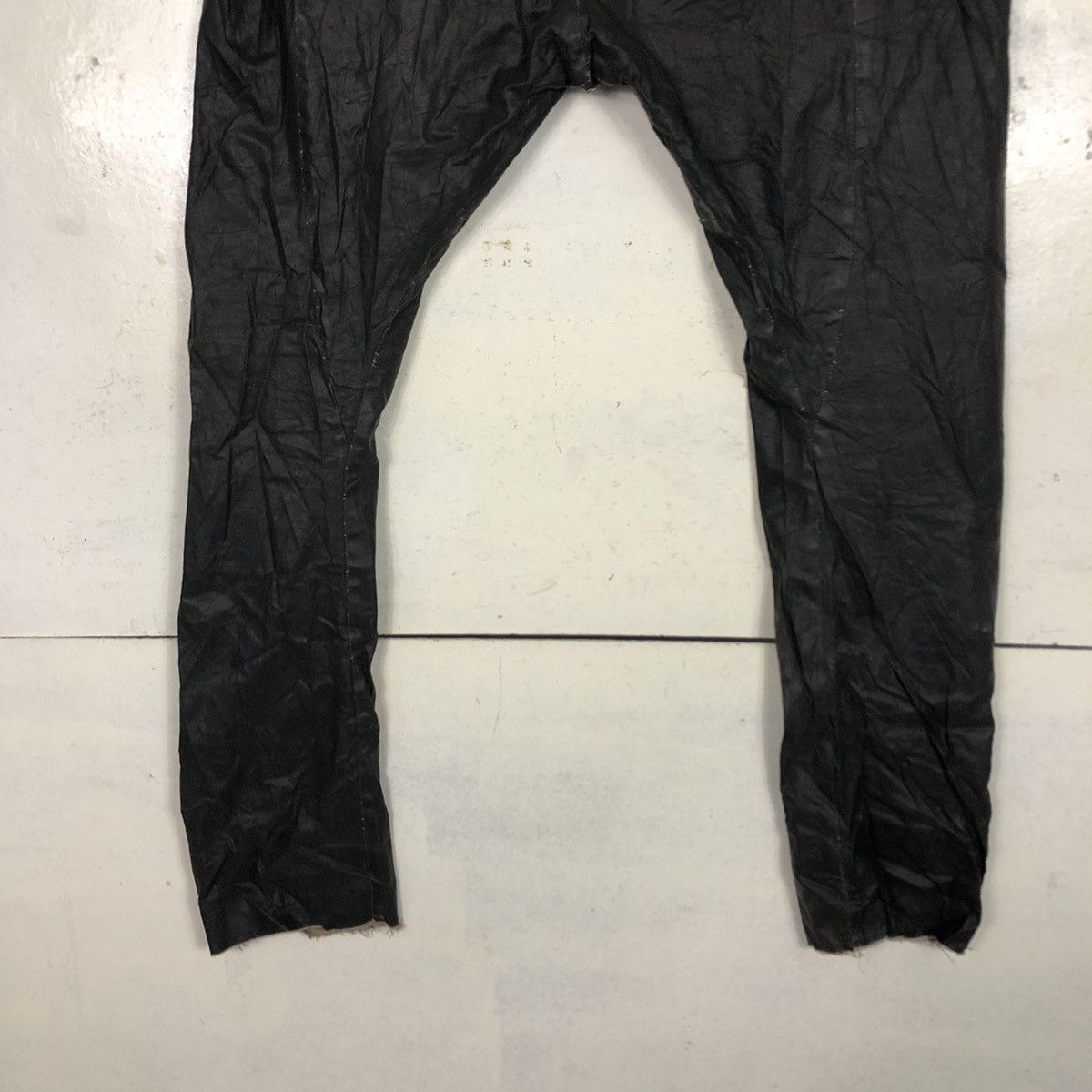 Japanese Brand Masnada Made in Italy Wax Biker Pants Parachute Bondage Size US 32 / EU 48 - 13 Thumbnail