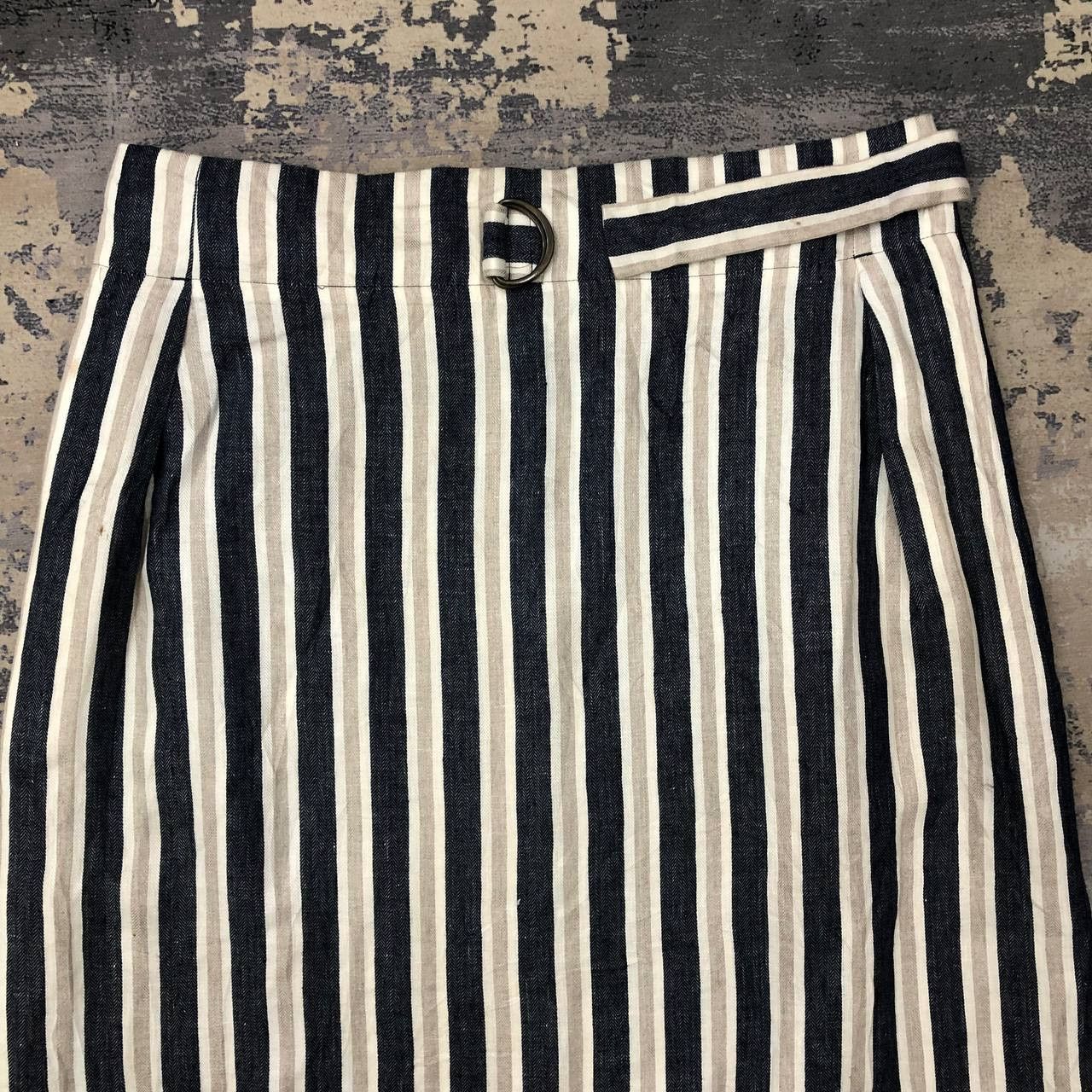 NOLLEY'S P827 NOLLEY'S DENIM STRIPED SKIRTS Size 38" / US 16 / IT 52 - 3 Thumbnail