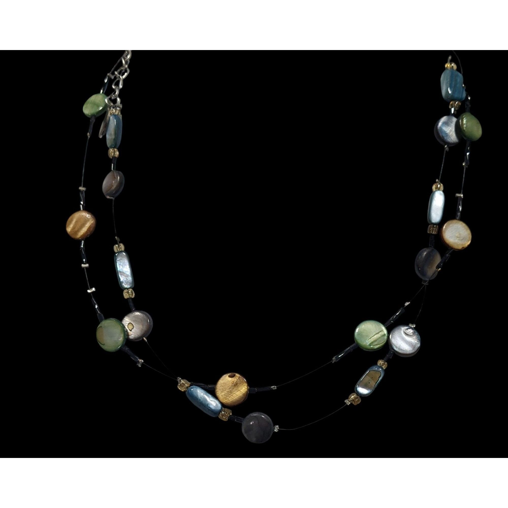 Other Mermaidcore Layered Rainbow Shell Beaded Station Necklace Size ONE SIZE - 4 Thumbnail