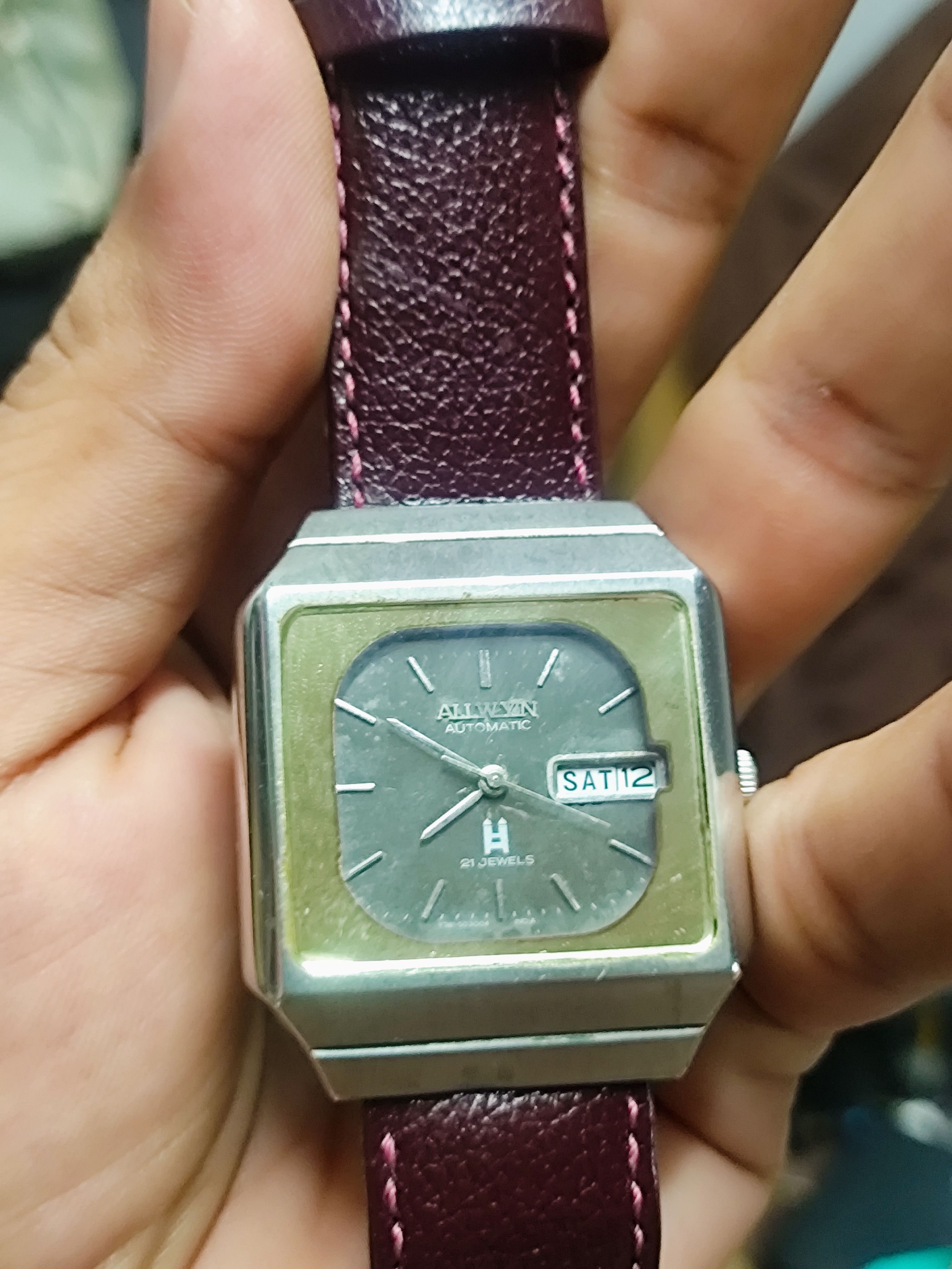 Japanese Brand × Vintage Retro Automatic Watch by " ALLWYN" ( Vintage Design) Size ONE SIZE - 7 Thumbnail