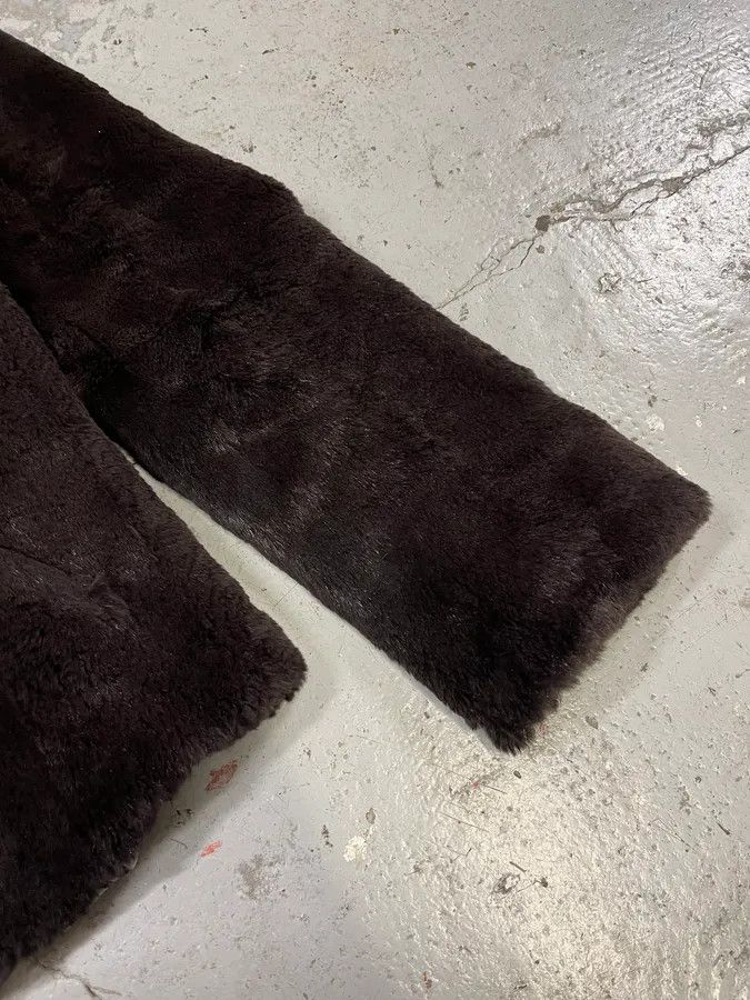 Emporio Armani × Vintage AW2005 Emporio Armani Fur Brown Suit Jacket Size M / US 6-8 / IT 42-44 - 3 Thumbnail