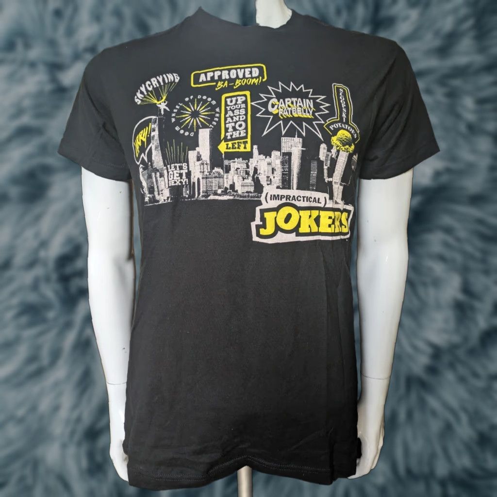 Tultex Impractical Jokers T Shirt TV Show Catchphrases Medium Black Tultex Cotton Graphic Tee Men L Mens Size US L / EU 52-54 / 3 - 1 Thumbnail