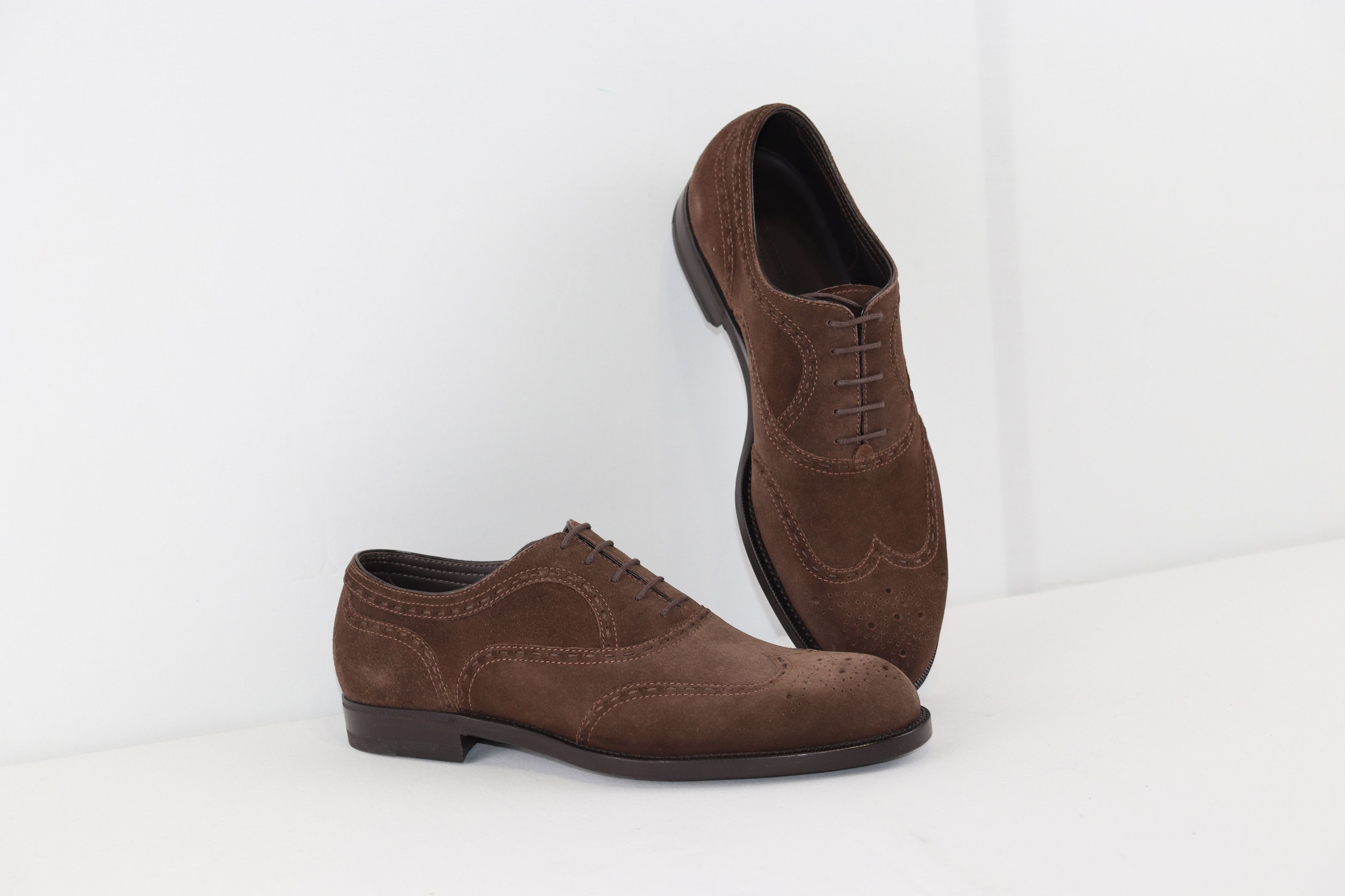 Bottega Veneta o1rshd1 Calf Skin Suede Leather Sole Shoe in Brown Size US 8 / EU 41 - 11 Thumbnail