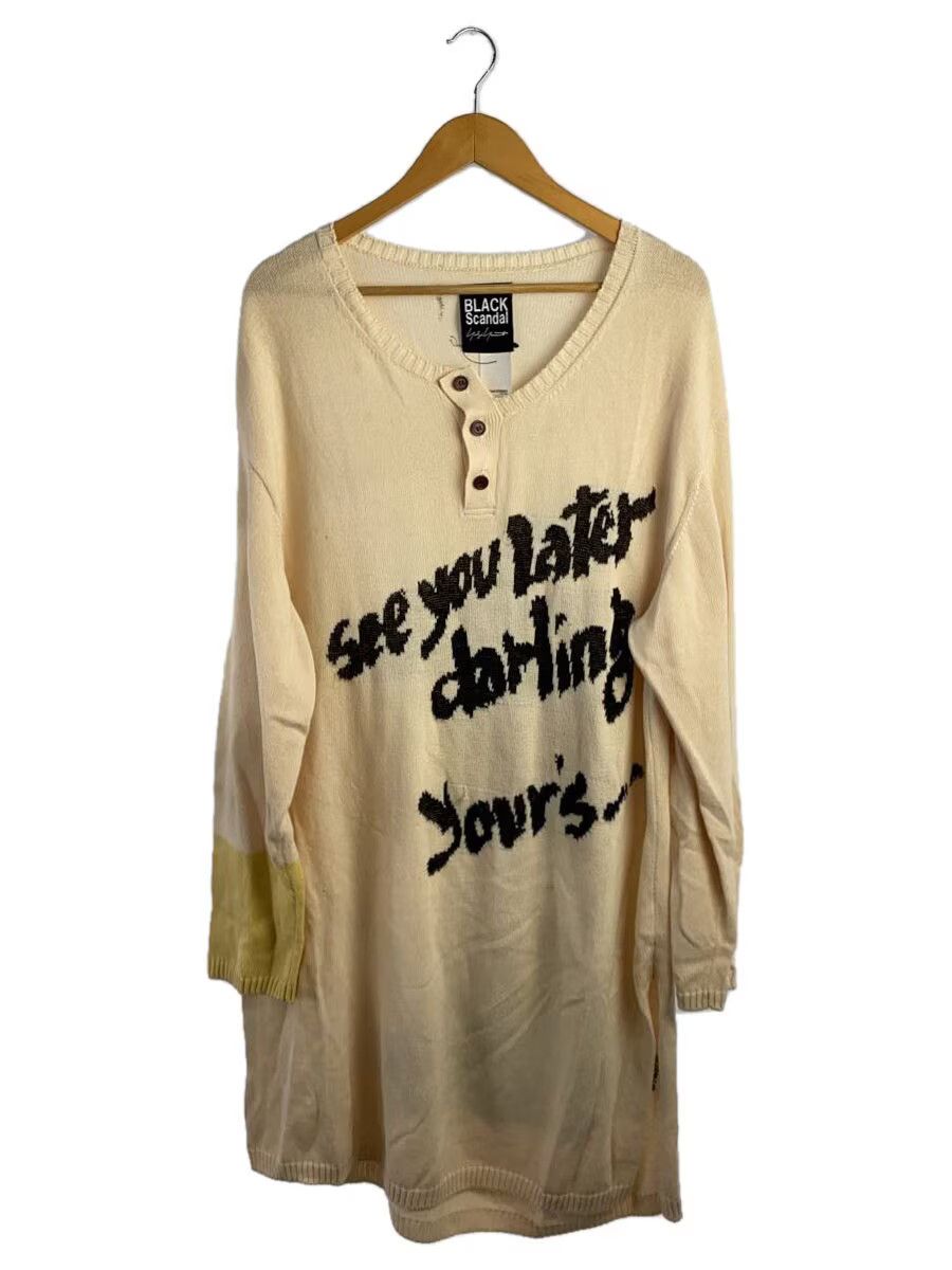 Yohji Yamamoto BLACK Scandal Yohji Yamamoto Henley neck/knit sweater Size US L / EU 52-54 / 3 - 1 Thumbnail