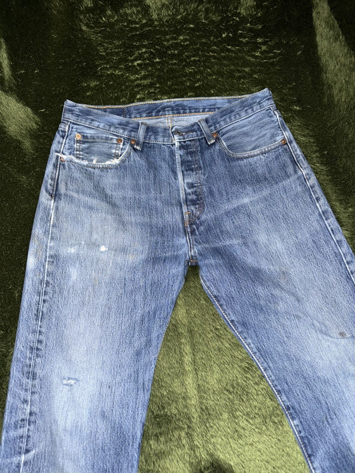 Levi's [W32/L32] Levi’s 501 Bleached Vintage Washed Denim Pants Size US 32 / EU 48 - 5 Thumbnail