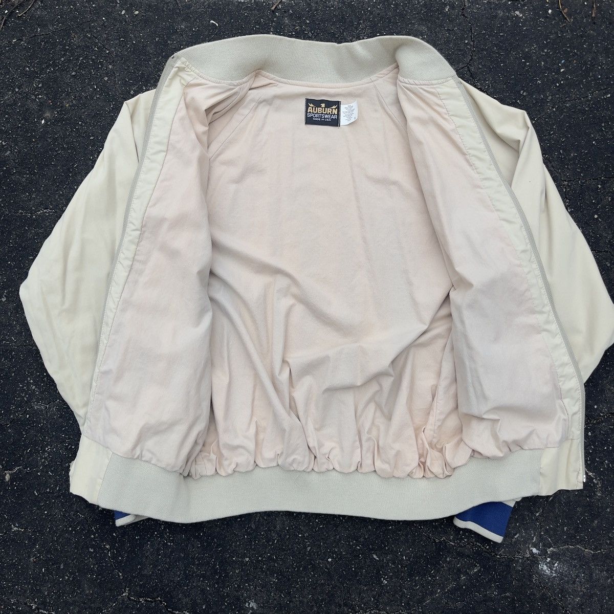 Auburn Sportswear × Vintage Vintage 80s AUBURN SPORTSWEAR Poly Cotton Jacket Size US XL / EU 56 / 4 - 3 Thumbnail