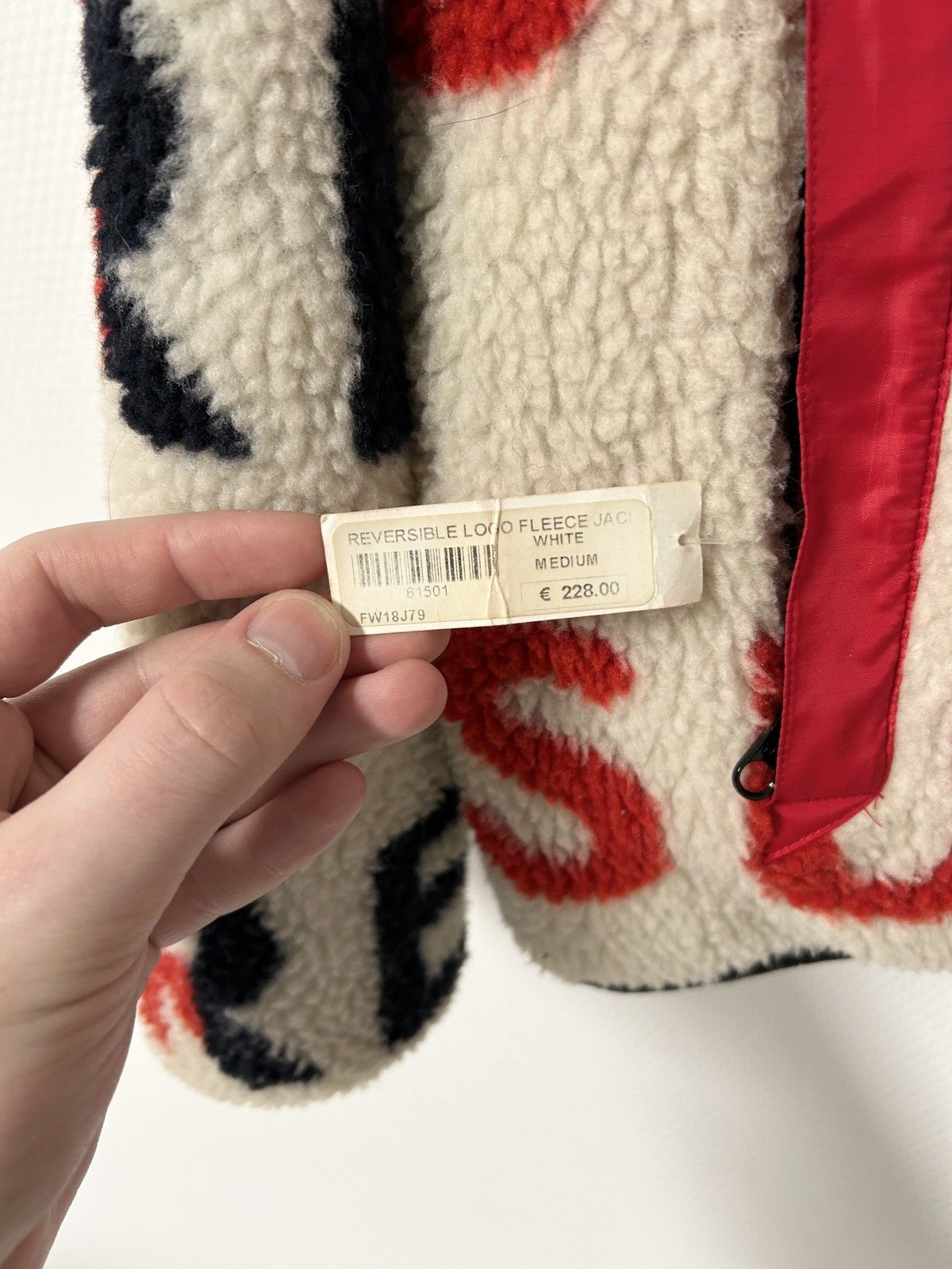 Supreme FW2018 Reversible Logo Fleece Jacket Size US M / EU 48-50 / 2 - 8 Thumbnail