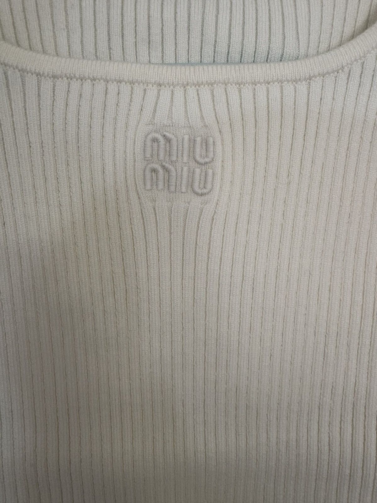 Miu Miu SS25 Logo Stripe Tank Top Size S / US 4 / IT 40 - 2 Thumbnail