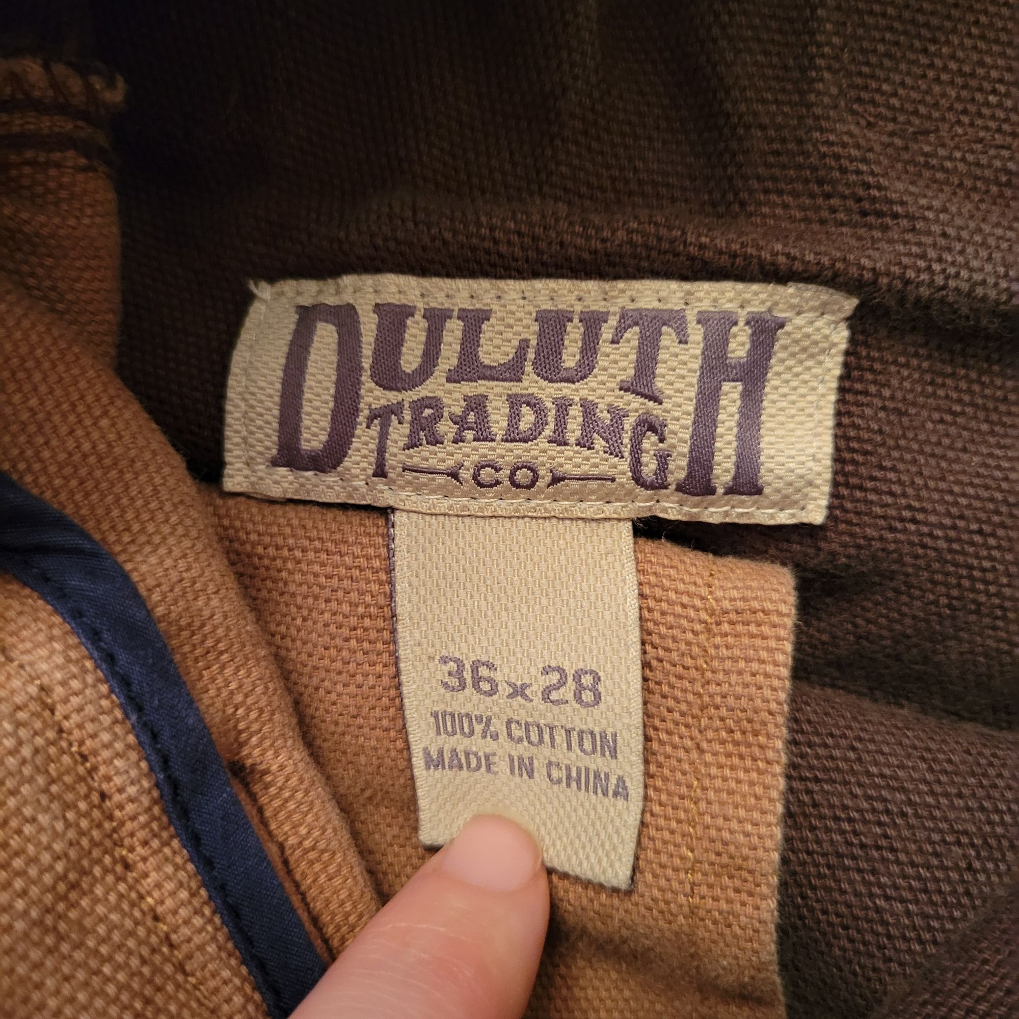 Duluth Trading Company Duluth Trading Brown Cargo Pants 36x28 Canvas Cotton Heavy D Size US 36 / EU 52 - 2 Thumbnail