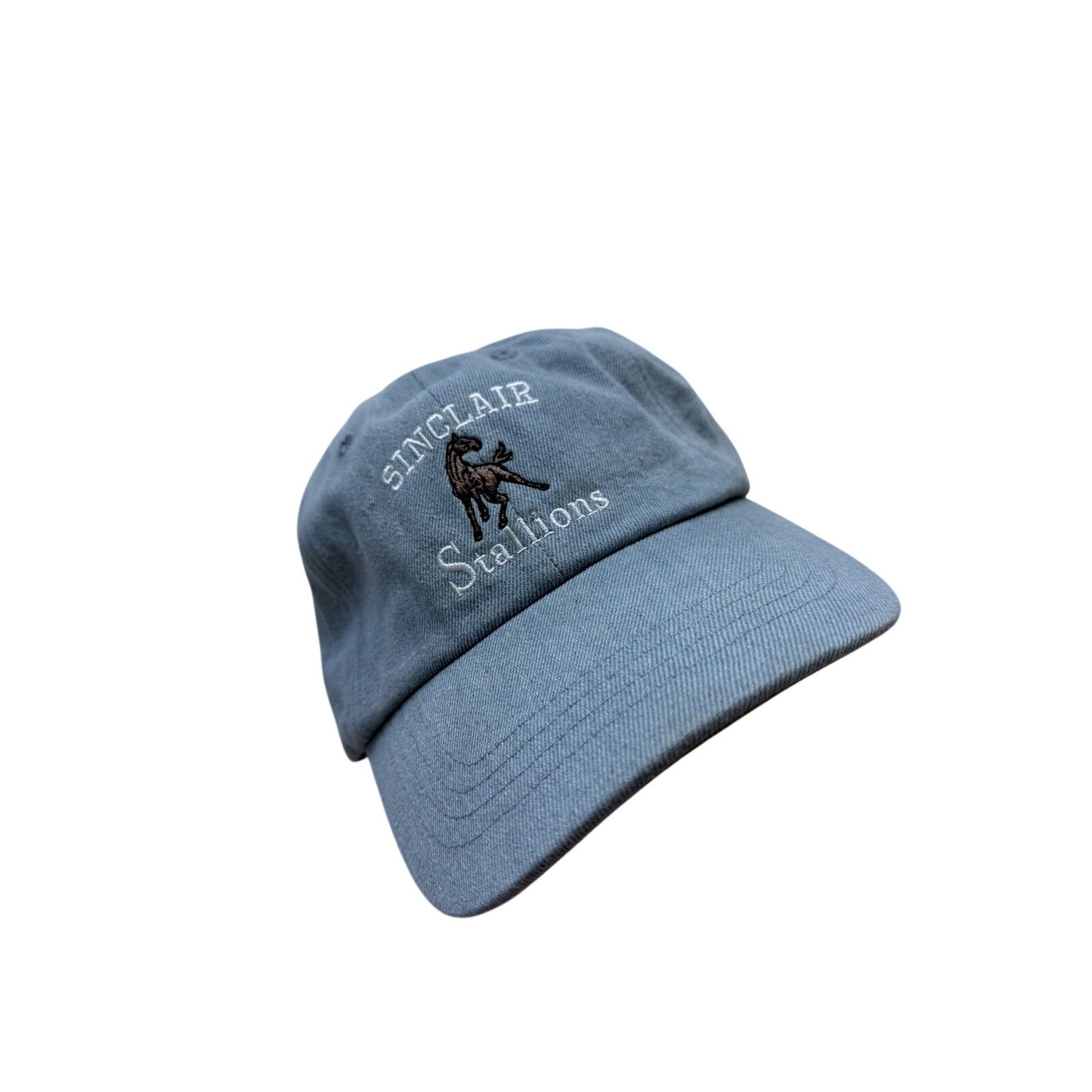 Sinclair Global Sinclair Global Stallions Embroidered Denim Dad Hat Blue Size ONE SIZE - 1 Thumbnail