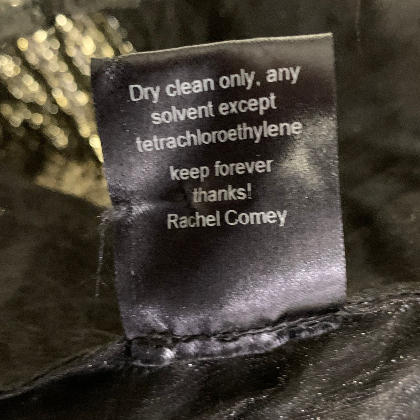 Rachel Comey RACHEL COMEY Size 4 Black Silver Metallic Dress Top Size S / US 4 / IT 40 - 9 Thumbnail