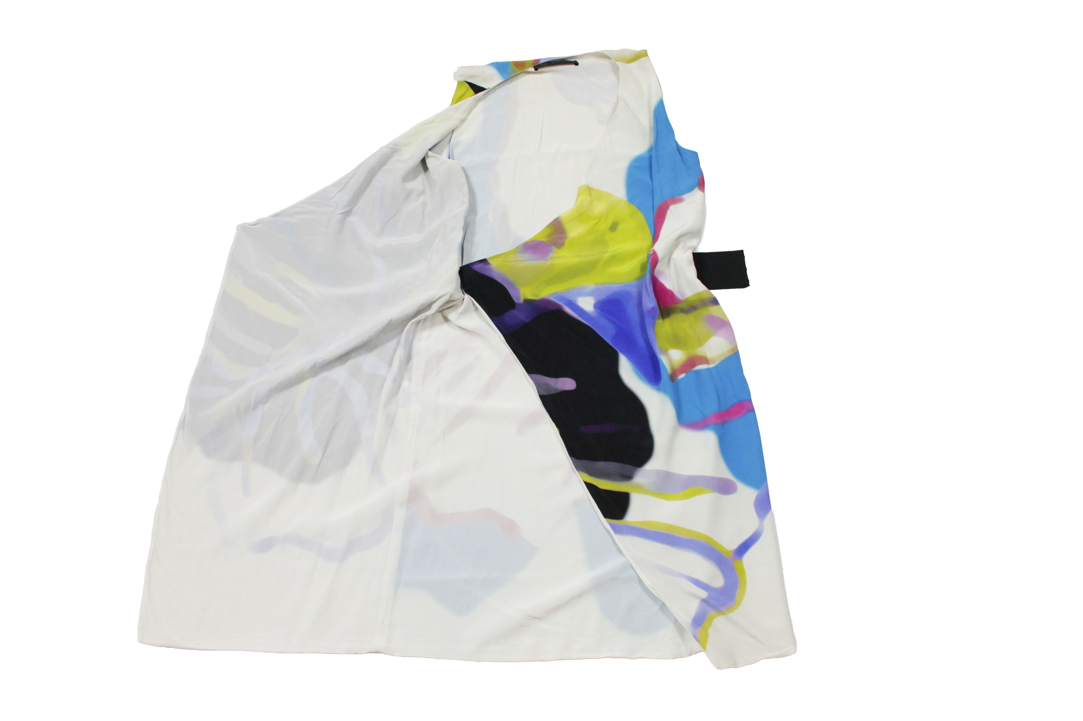 Versace 2012 Sea Motive Silk Abstract Dress Size M / US 6-8 / IT 42-44 - 3 Thumbnail
