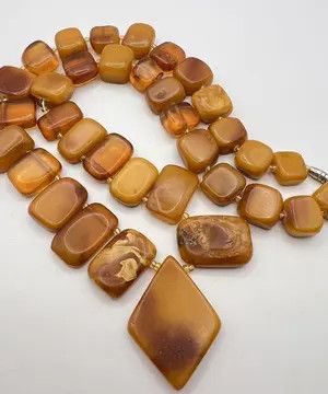 Vintage 100% Genuine Baltic Yellow Royal Amber Necklace Butterscotch Size ONE SIZE - 8 Thumbnail