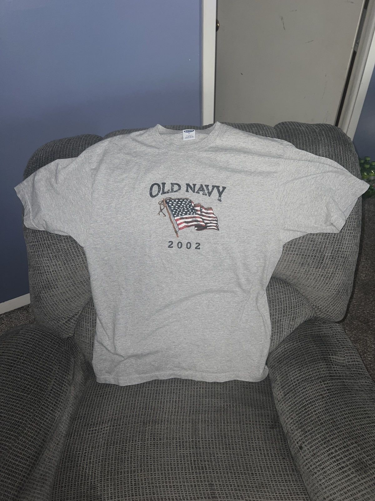 Old Navy Old Navy 2002 Flag Tee Size US XL / EU 56 / 4 - 1 Thumbnail