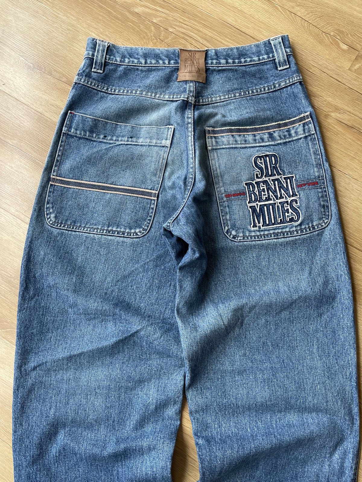 JNCO Vintage Sir Benni Miles Baggy Denim Jeans Y2K Hip Hop Skater Size US 31 - 7 Thumbnail