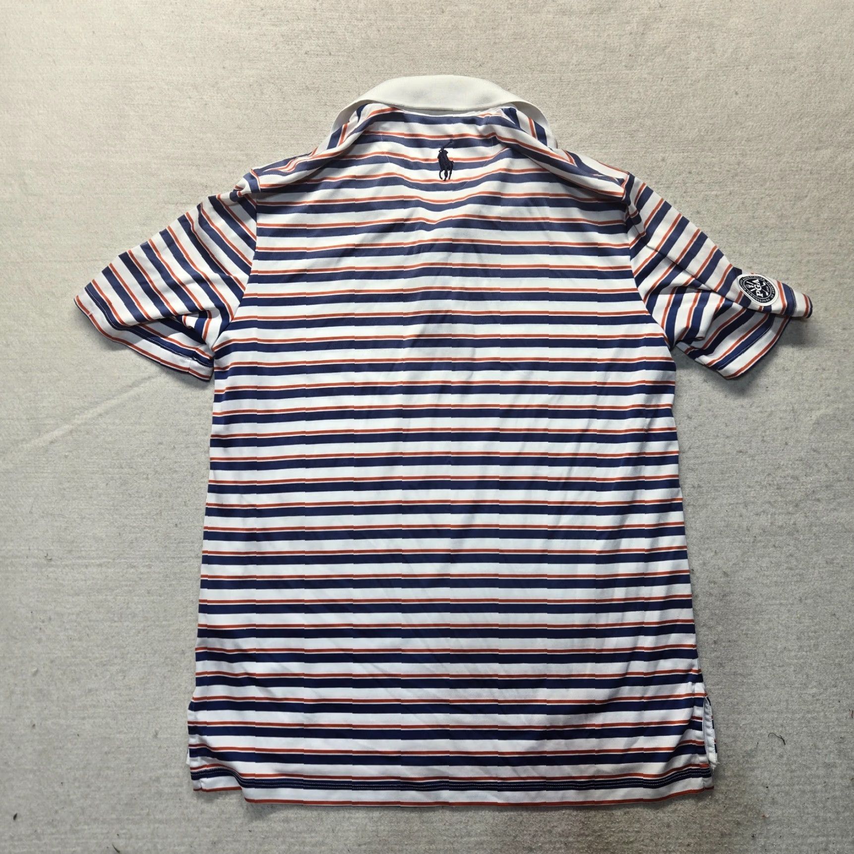 Ralph Lauren Ralph Lauren Polo Golf Shirt Adult Men's L Multicolor White Blue Red Striped Short Sleeve Collared Polo Shirt Golf Mens Size US L / EU 52-54 / 3 - 7 Thumbnail