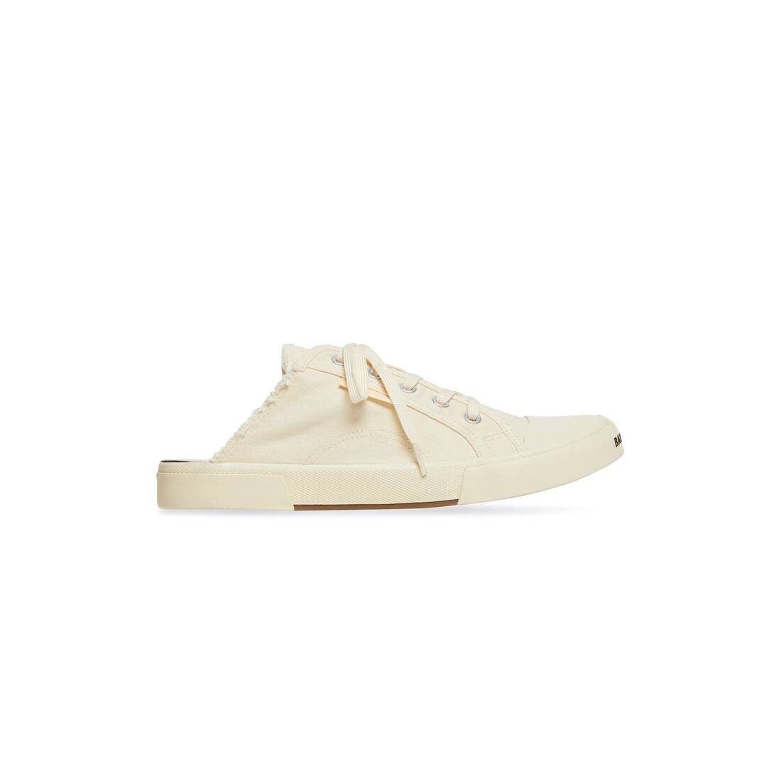 Balenciaga o1tr1nto0625 Paris Mules in Cream Size US 10 / EU 43 - 1 Thumbnail