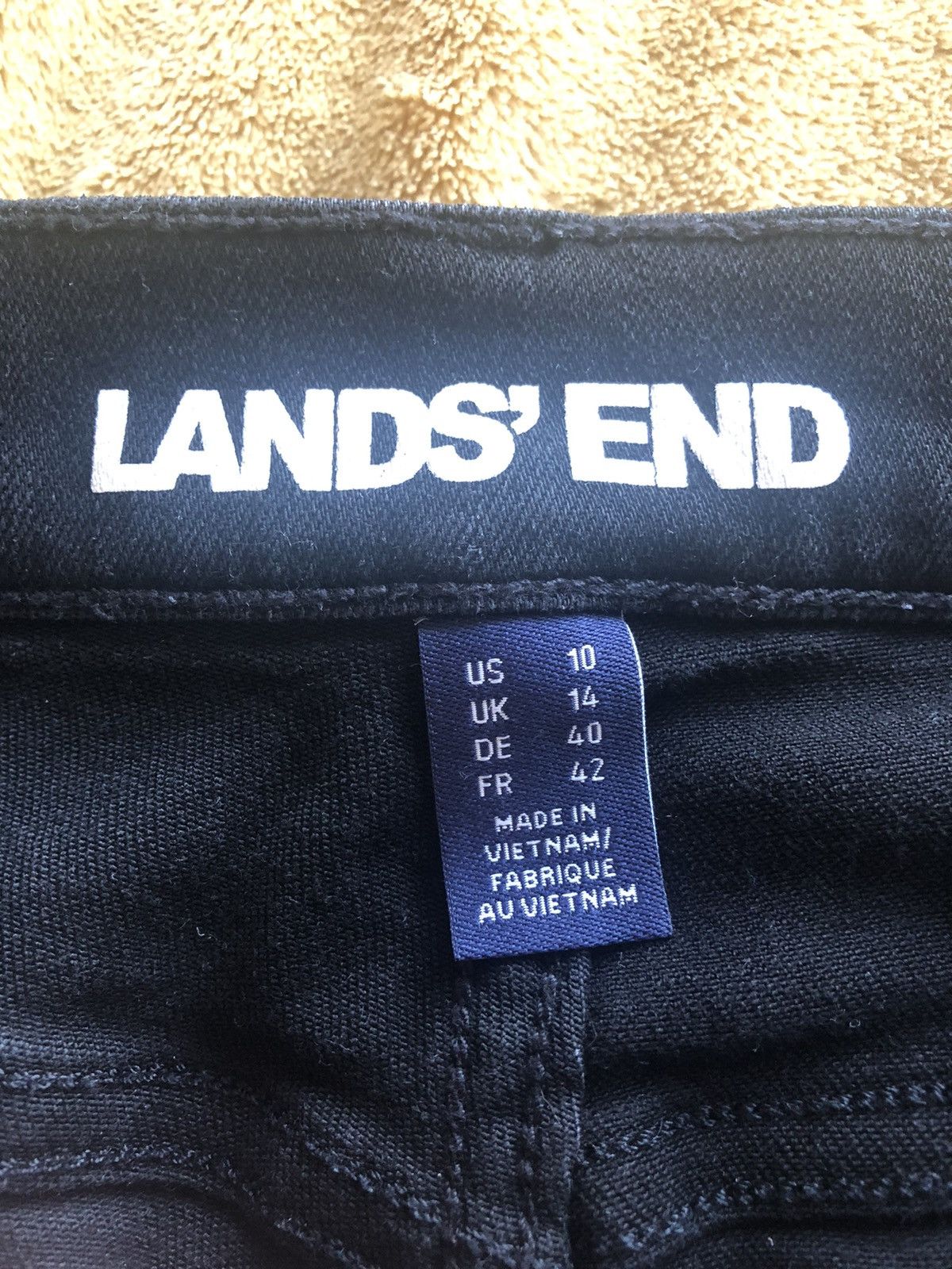 Lands' End × Vintage LANDS’ END VINTAGE QUALITY BLACK DENIM PANTS JEANS Size US 32 / EU 48 - 5 Thumbnail