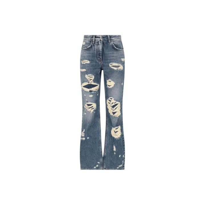Givenchy Givenchy Distressed Blue Jeans for Women Size 27" / US 4 / IT 40 - 1 Thumbnail