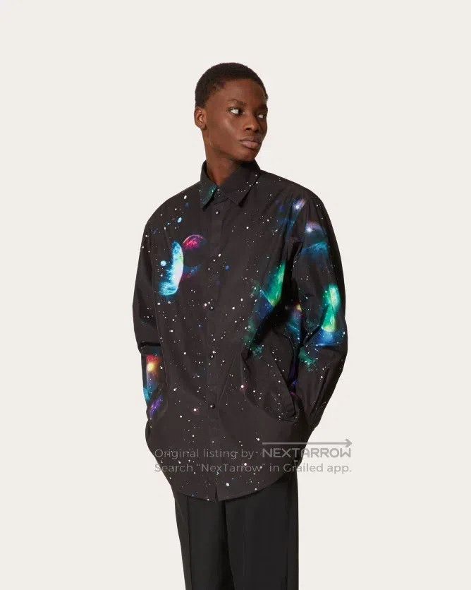 Valentino Valentino Cosmic Galaxy Shirt Size US XS / EU 42 / 0 - 9 Thumbnail
