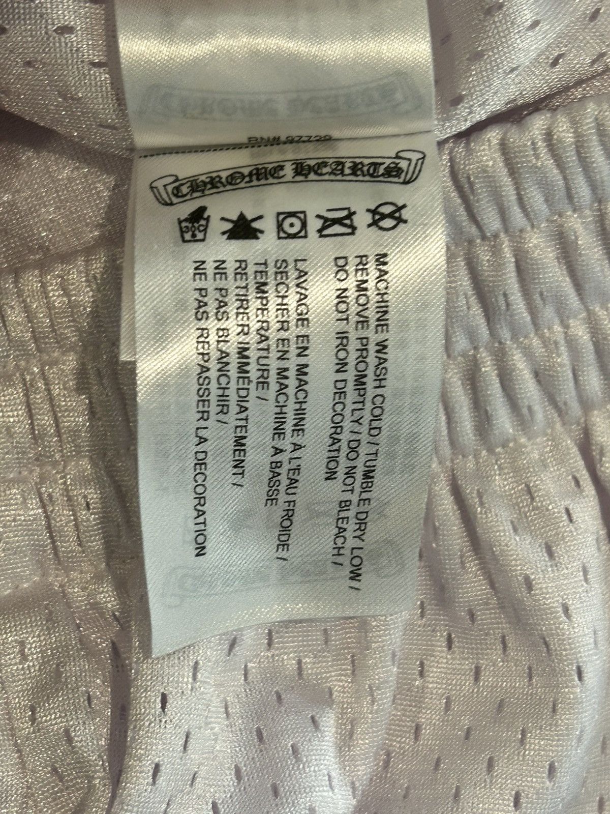 Chrome Hearts RARE *Sample Chrome Hearts white blue jersey mesh shorts Size US 34 / EU 50 - 7 Thumbnail