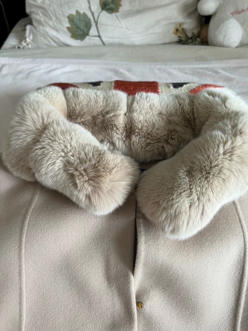 Loro Piana LORO PIANA A sheep's woolen fur cloak Size L / US 10 / IT 46 - 3 Thumbnail