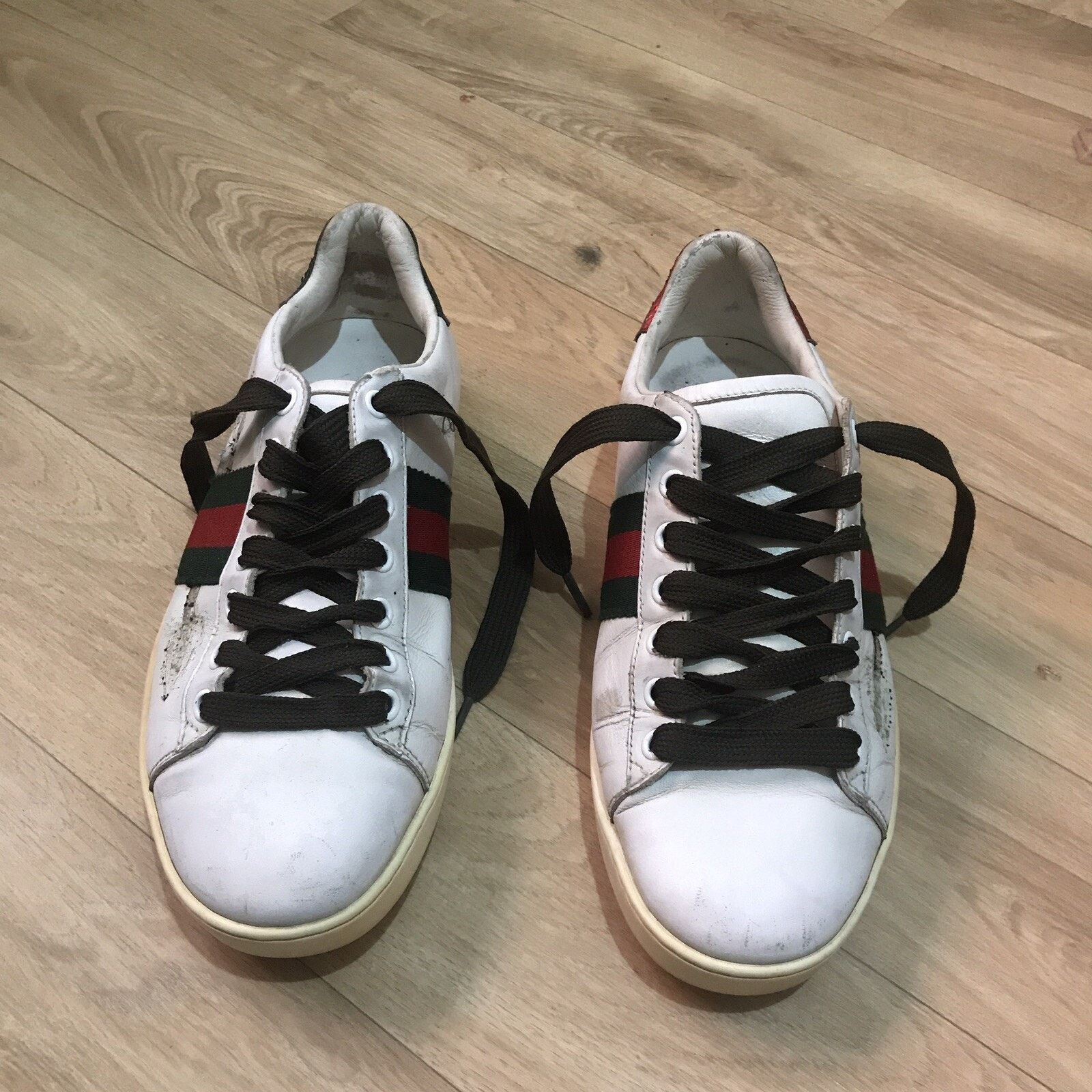 Gucci Gucci Ace Sneakers Embroidered Low-Top shoes leather white Size US 8 / IT 38 - 6 Thumbnail
