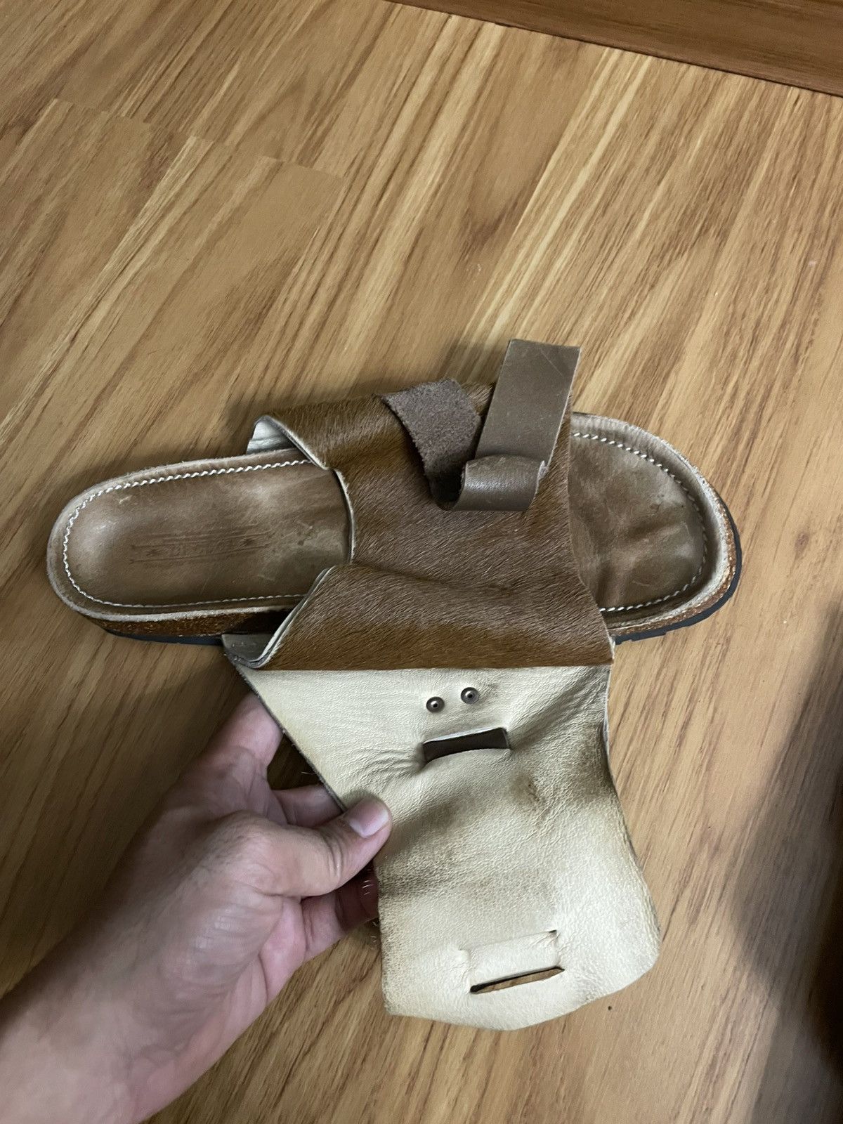 Sasquatchfabrix Sasquatchfabrix Leather Cow Skin Sandal Size US 9 / EU 42 - 15 Thumbnail