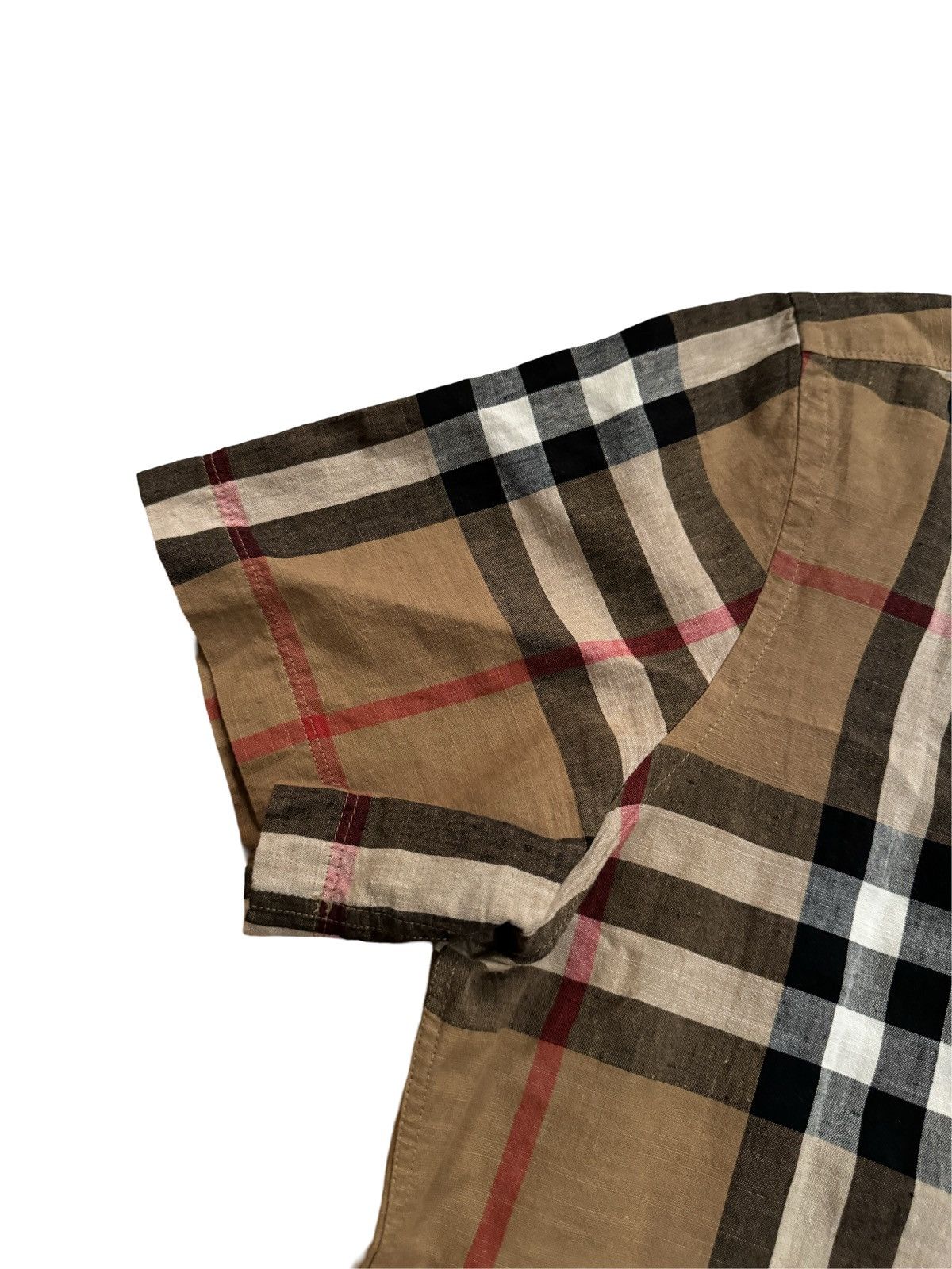 Burberry 🔥Burberry Brit Nova Check Linen Shirt/Nova Check Polo Shirt Size US M / EU 48-50 / 2 - 4 Thumbnail